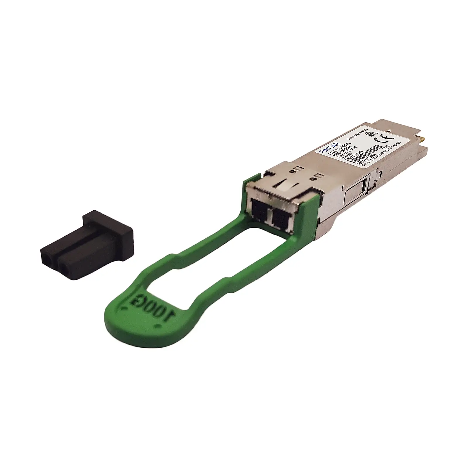 Finisar FTLC1157RGPL 100G QSFP28 CWDM4 Transceiver Duplex LC Connector Close-up