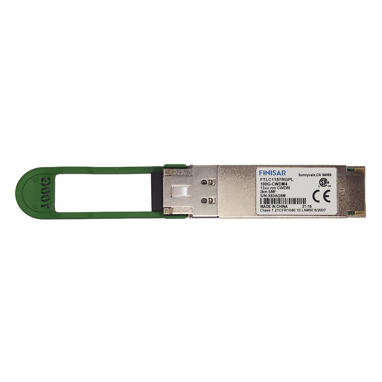 Finisar FTLC1157RGPL 100G QSFP28 CWDM4 Transceiver with Full Label and Gold Finger