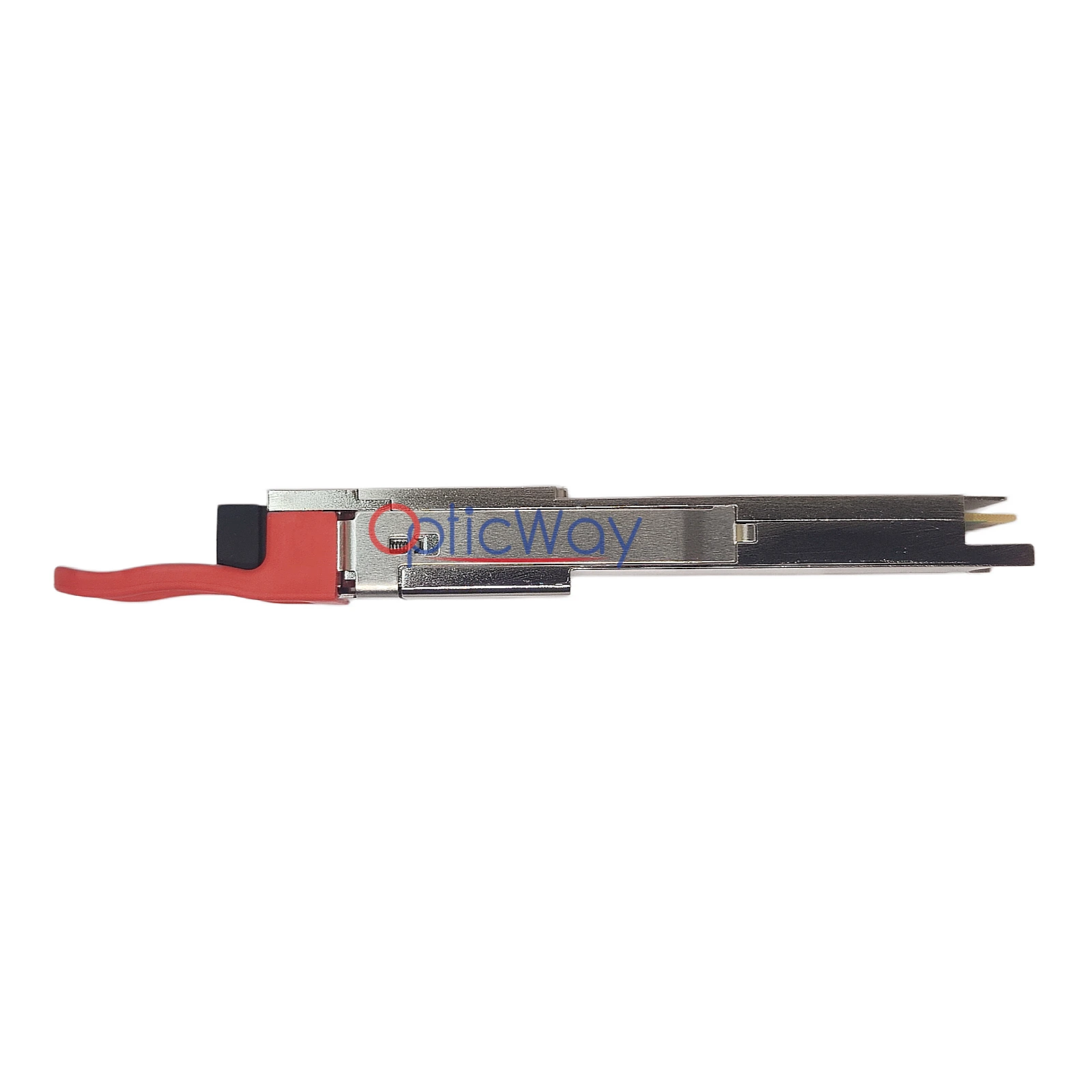 Ciena XCVR-Q20U02 100G 20km QSFP28 Transceiver Side View with Red Pull Tab