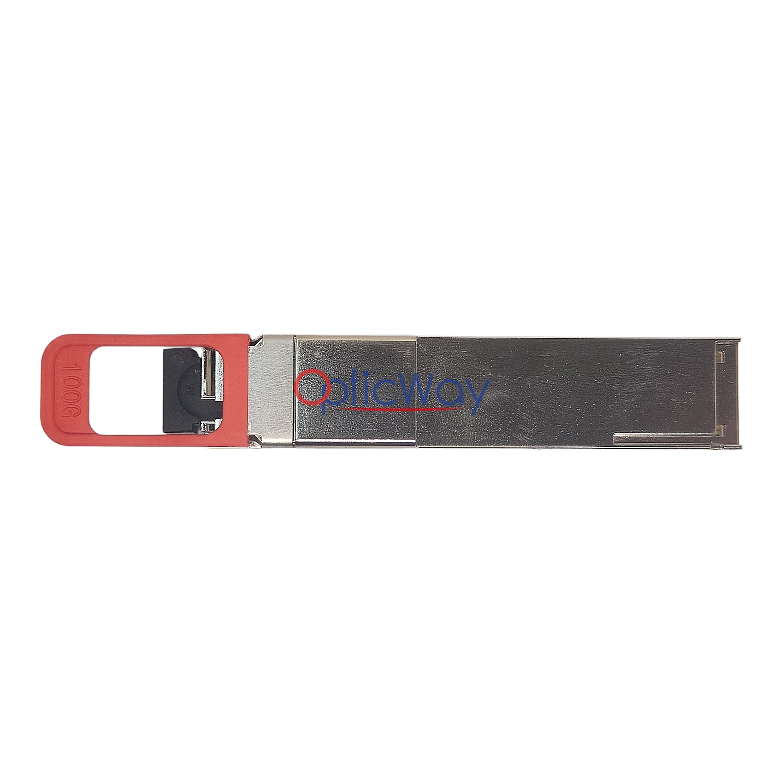 Ciena XCVR-Q20U02 100GBASE-BiDi QSFP28 Transceiver Rear View with Red Pull Tab