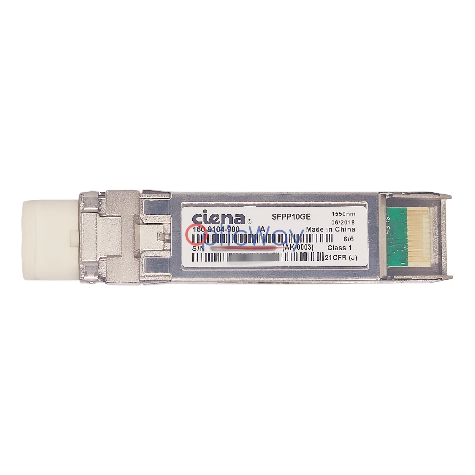 Ciena 160-9104-900 SFPP10GE 10GBASE-ER SFP+ Transceiver with Full Label