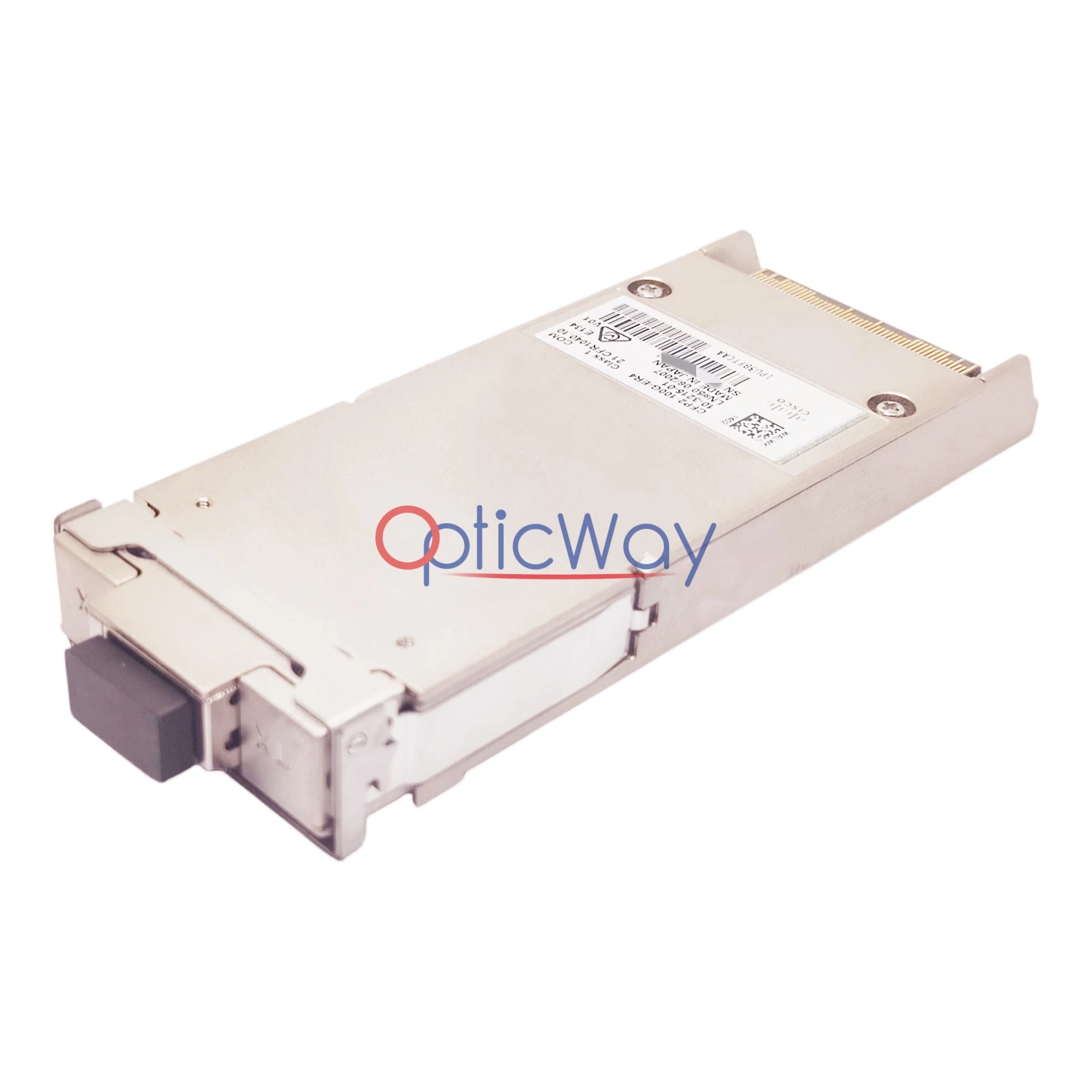 Cisco CFP2-100G-ER4 Transceiver Side Front View with LC Connector