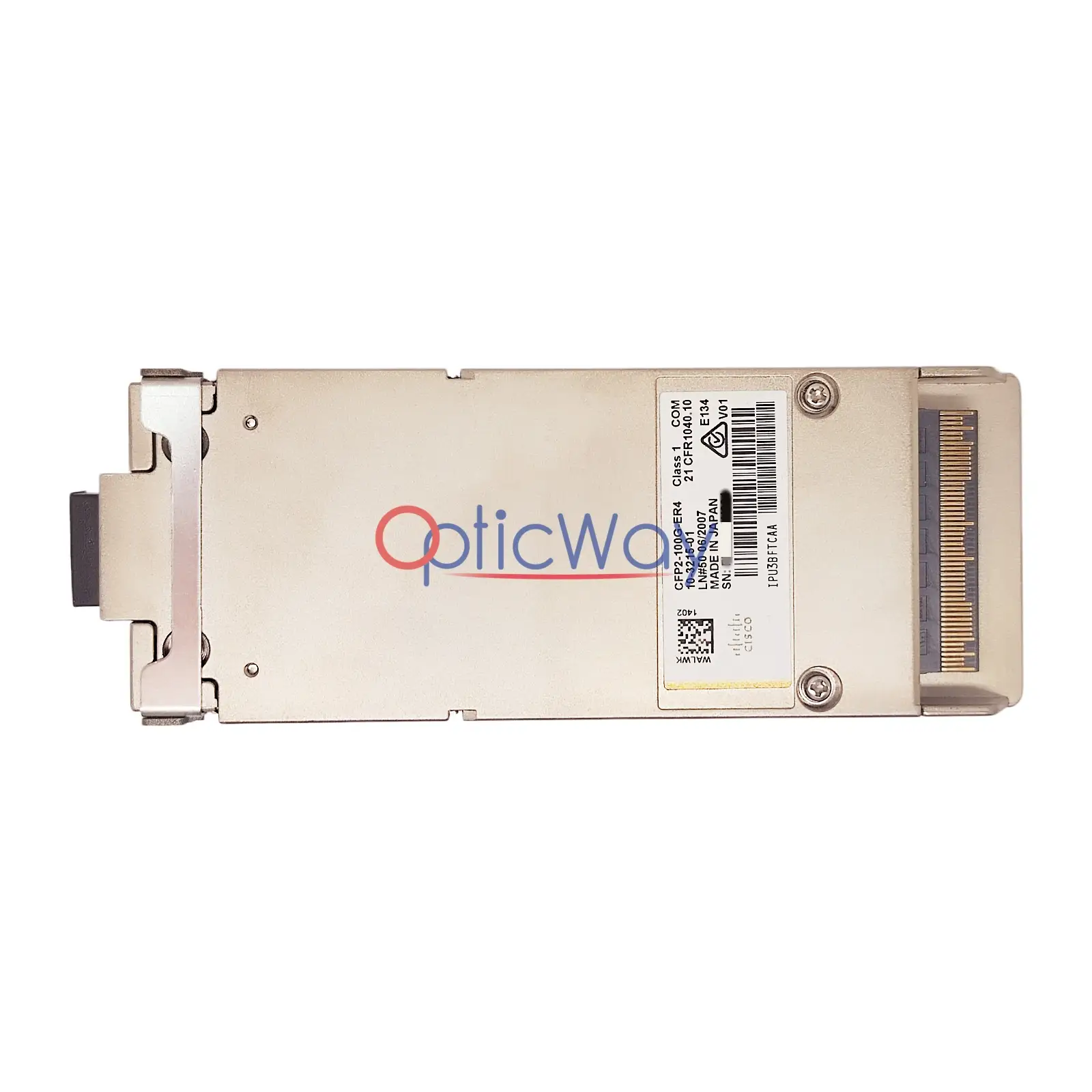 Cisco CFP2-100G-ER4 100GBASE-ER4 CFP2 Transceiver Full Label View
