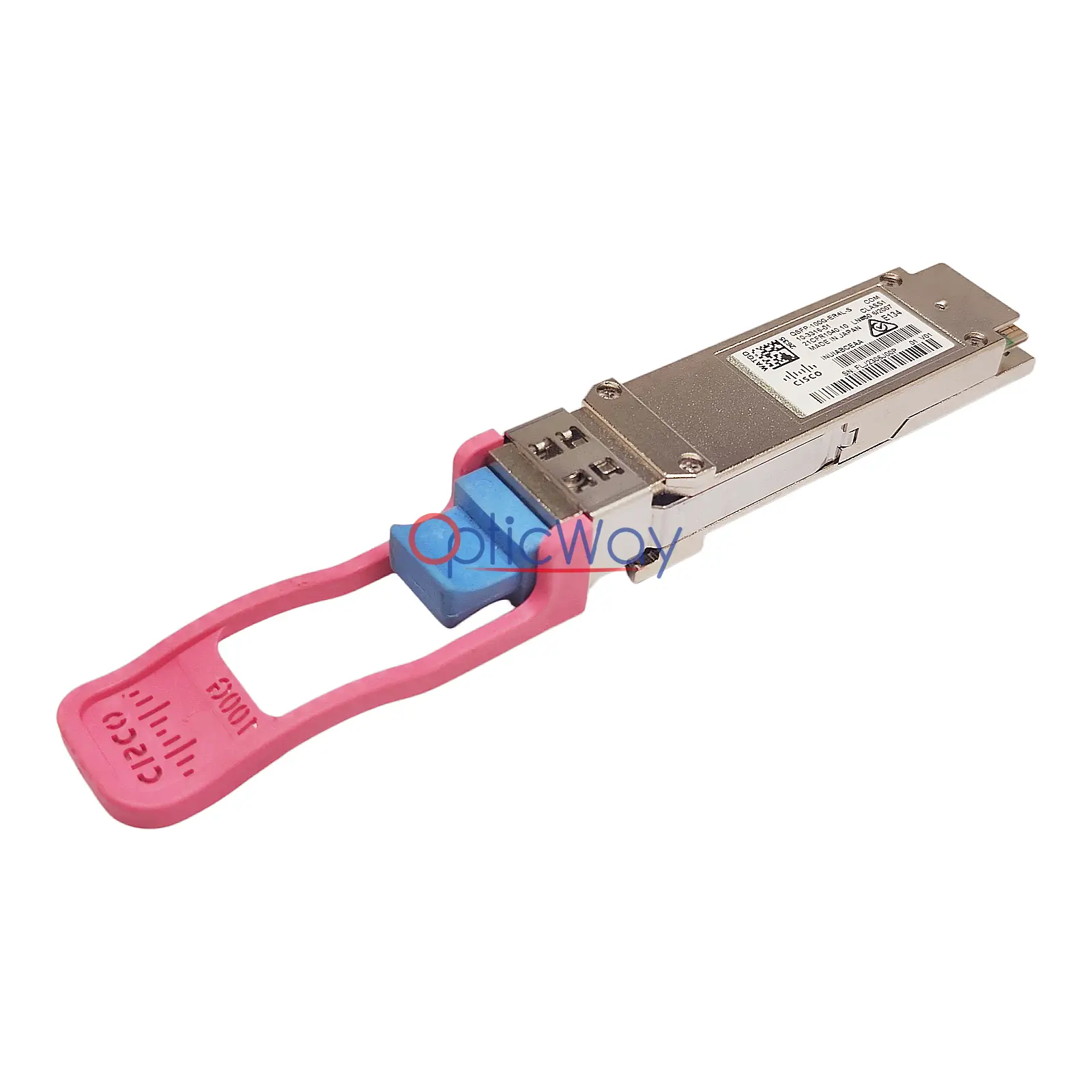 Cisco QSFP-100G-ER4L-S Duplex LC Connector Side Front View 10-3316-01
