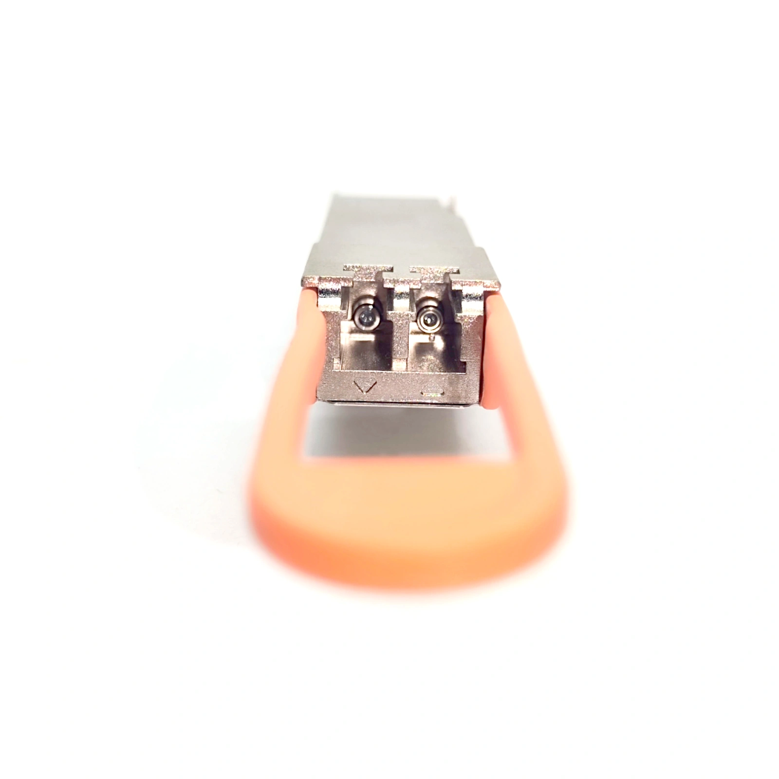 Ciena 160-9405-900 100G ER4 QSFP28 Transceiver Duplex LC Connector End Face Close-up