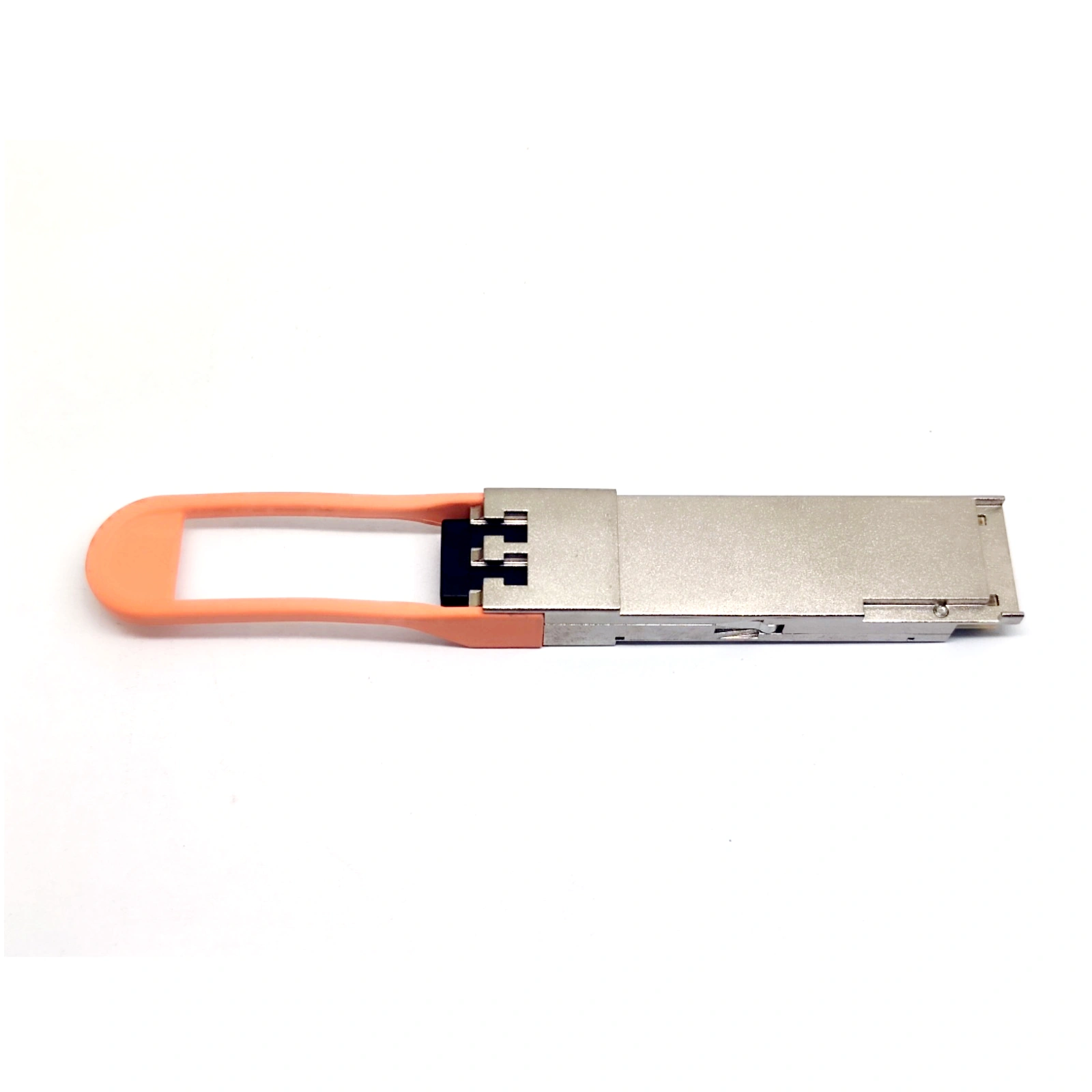 Ciena 160-9405-900 100G ER4 QSFP28 40km SMF Transceiver Back View with Orange Pull Tab
