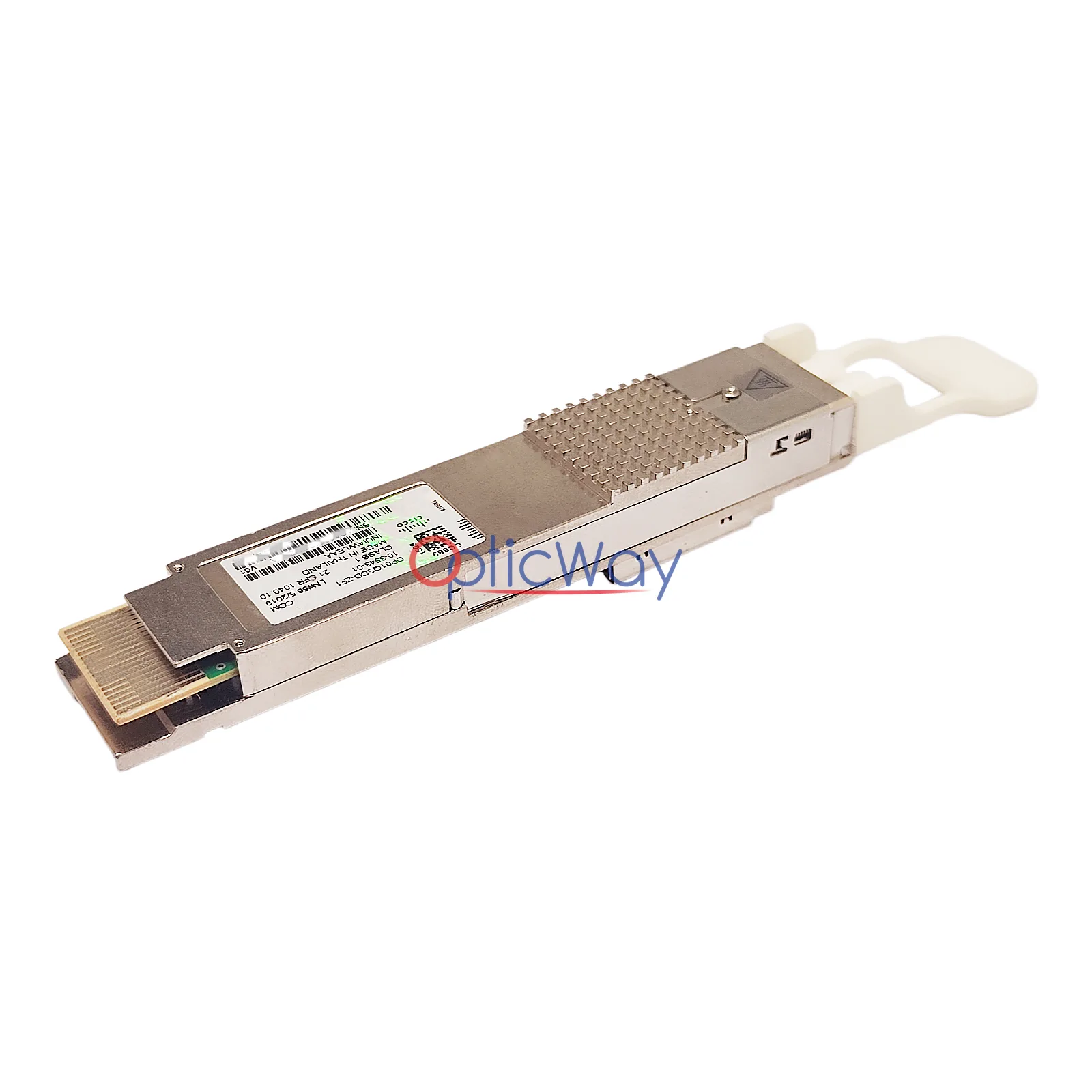 Cisco DP01QSDD-ZF1 QSFP-DD Transceiver Gold Finger Side Front View