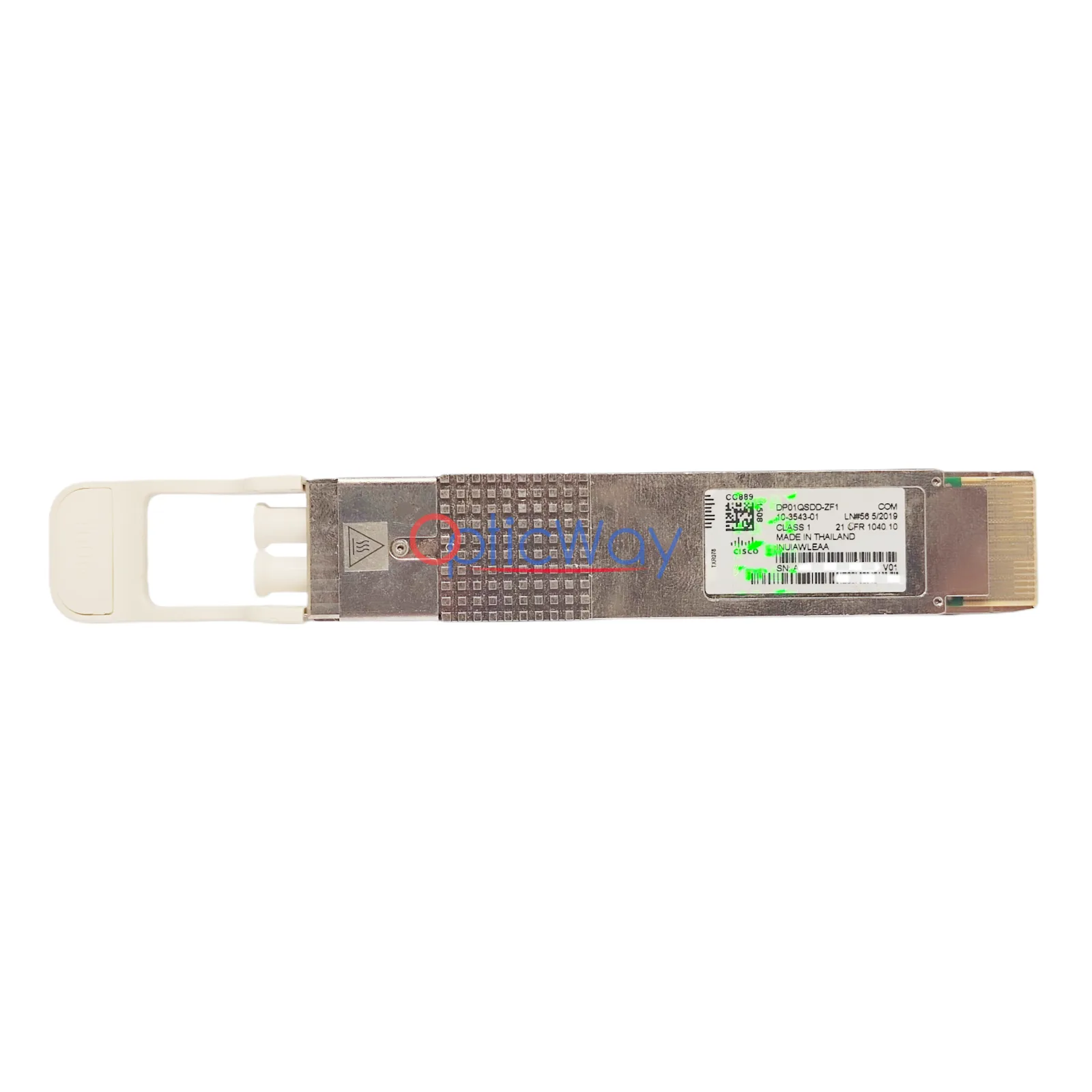 Cisco DP01QSDD-ZF1 100GBASE-ZR QSFP-DD Coherent Transceiver Full Label View