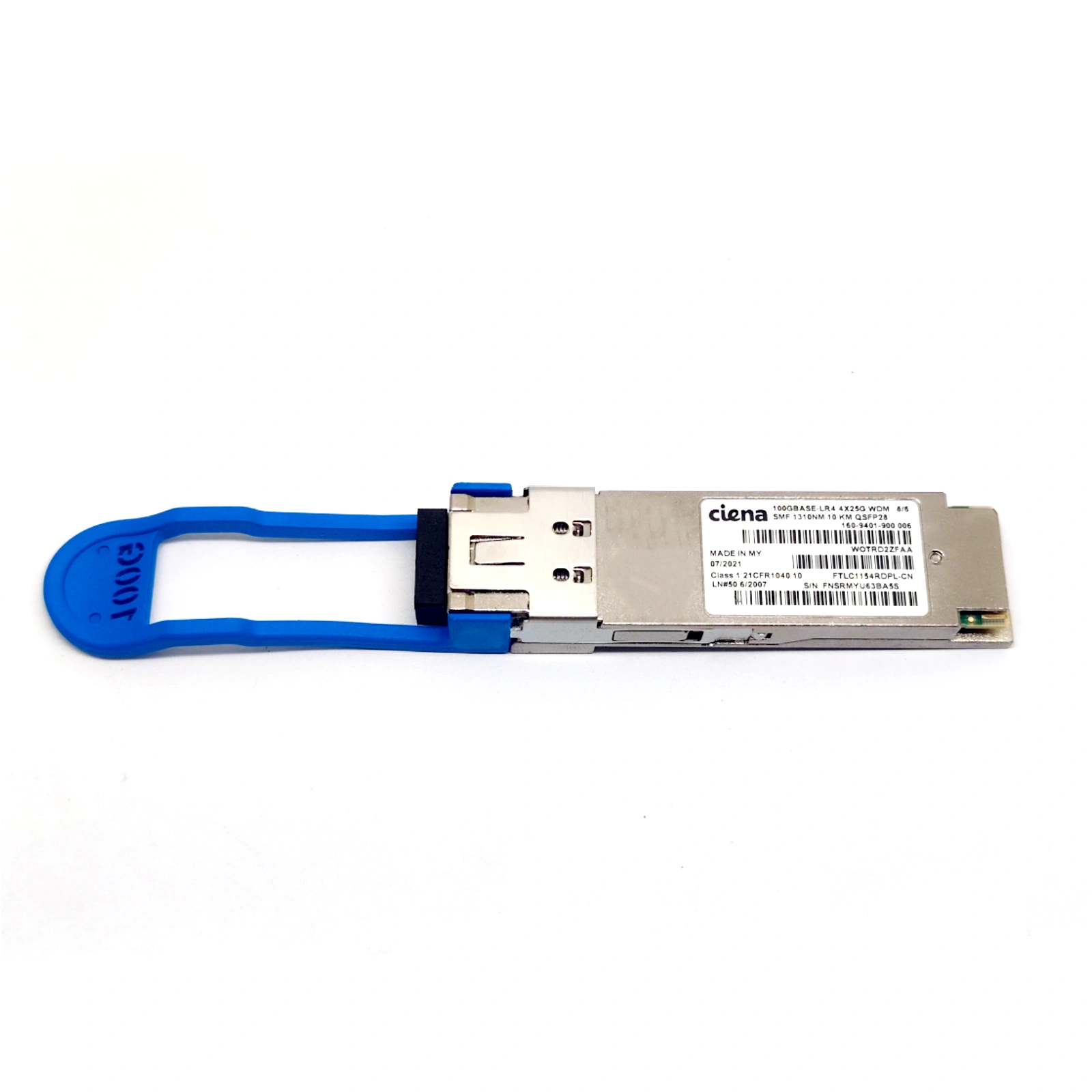 Ciena 160-9401-900 100GBASE-LR4 1310nm 10km QSFP28 SMF LC Optical Transceiver with Label