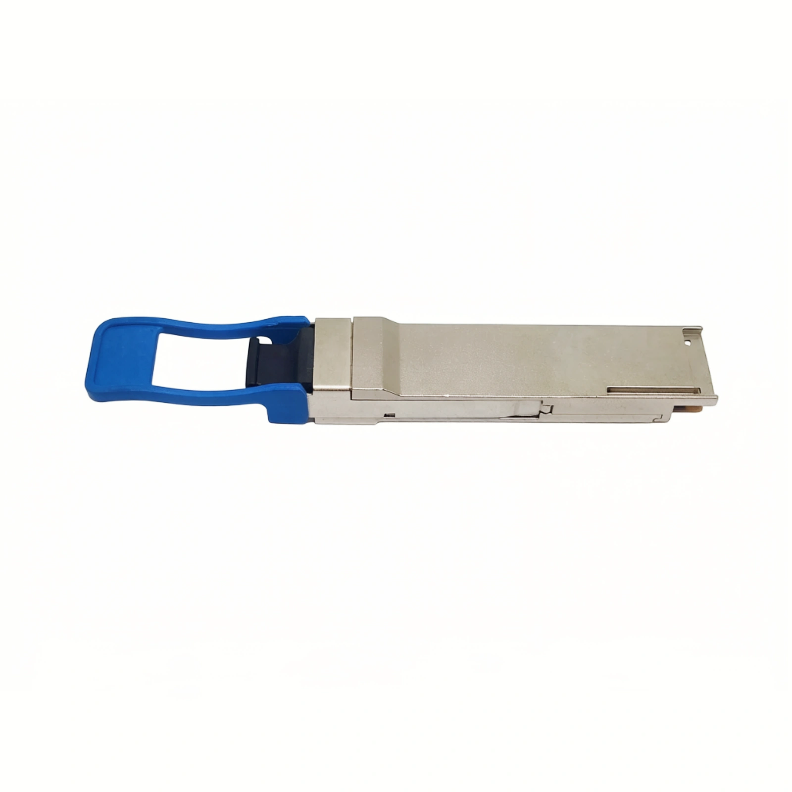 Ciena 160-9406-900 100G PSM4 QSFP28 500m SMF Transceiver Back View with Blue Pull Tab