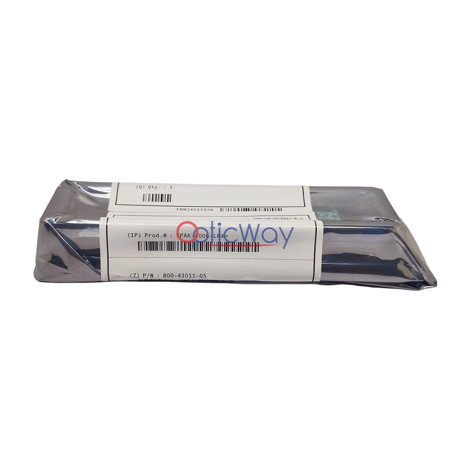 Cisco CPAK-100G-LR4 Transceiver in ESD Protective Packaging