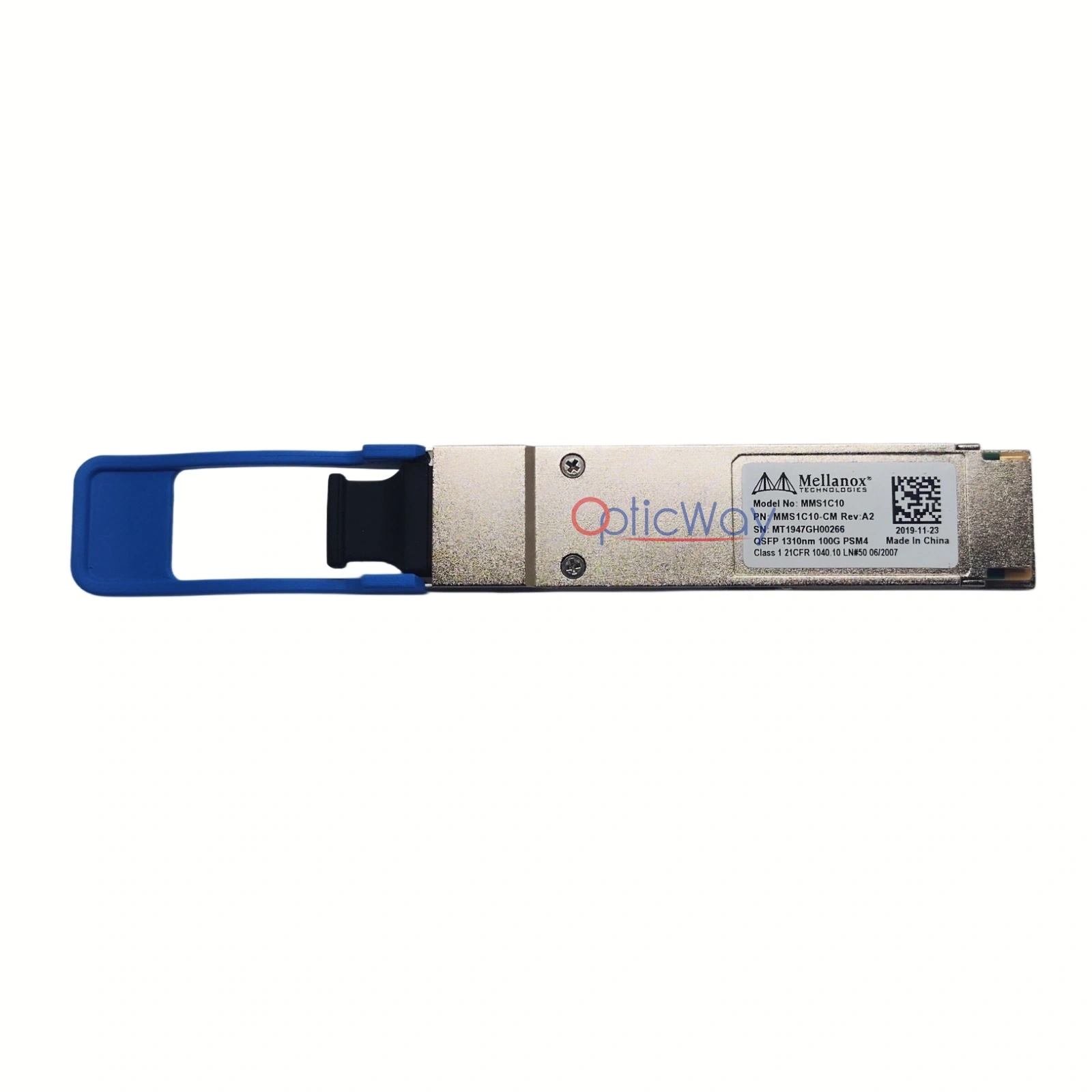 Mellanox MMS1C10-CM 100GBASE-PSM4 QSFP 1310nm 500m SMF MPO Optical Transceiver with Label