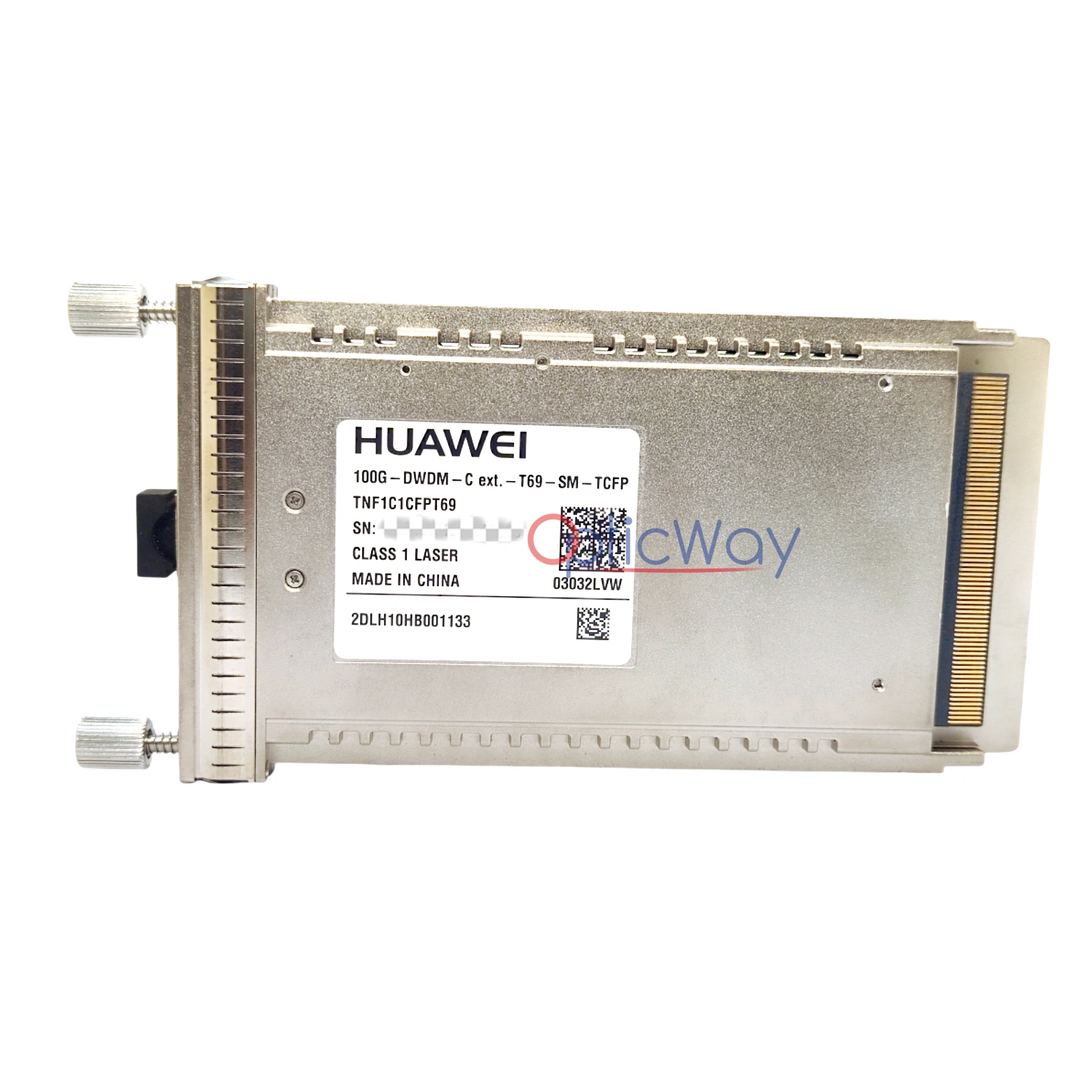 Huawei TNF1C1CFPT69 03032LVW 2DLH10HB001106 100G-DWDM-C T69 4000km CFP SM Transceiver with Label