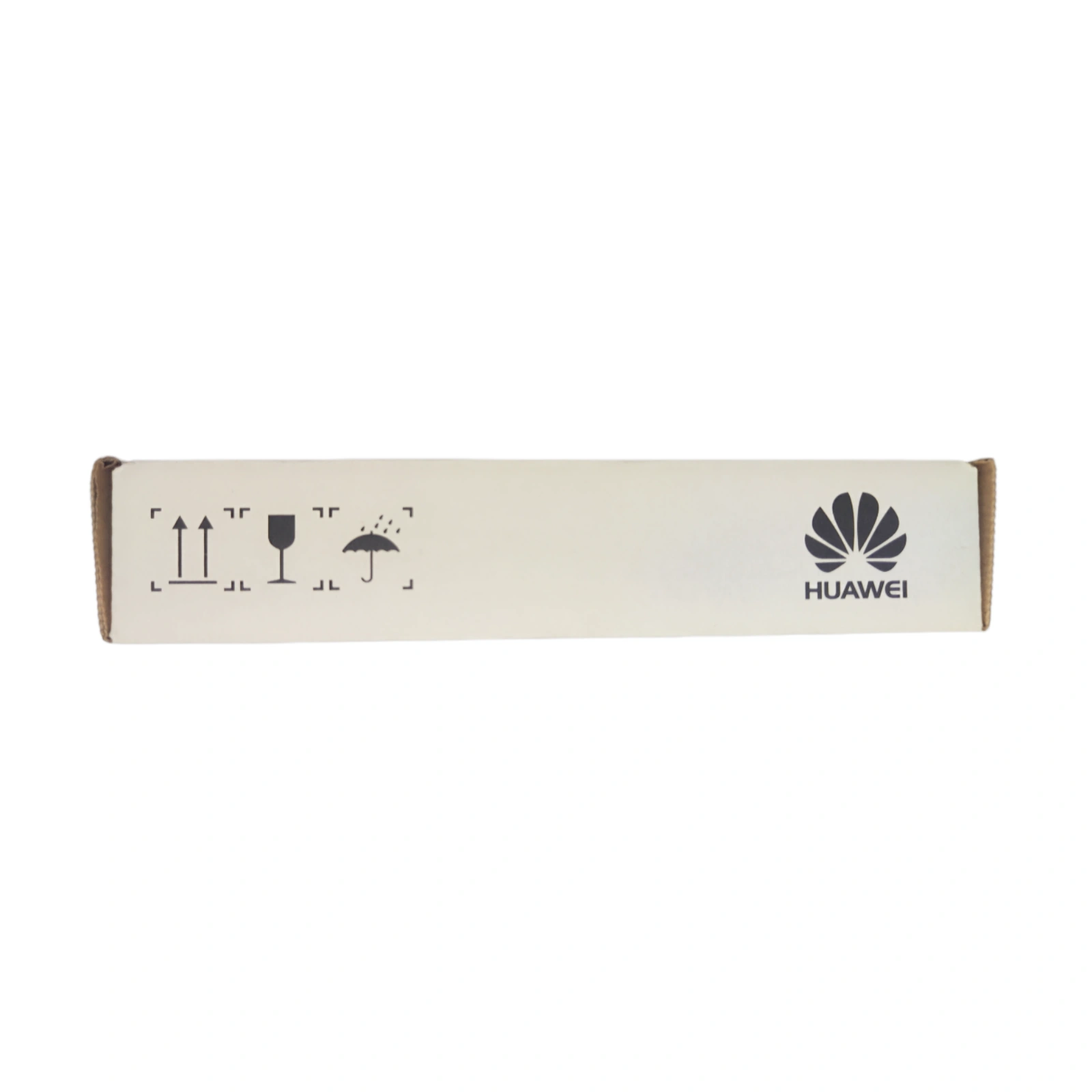 Huawei 02312NCX 100G QSFP28 Transceiver Module Box Side View with Logo and Shipping Symbols