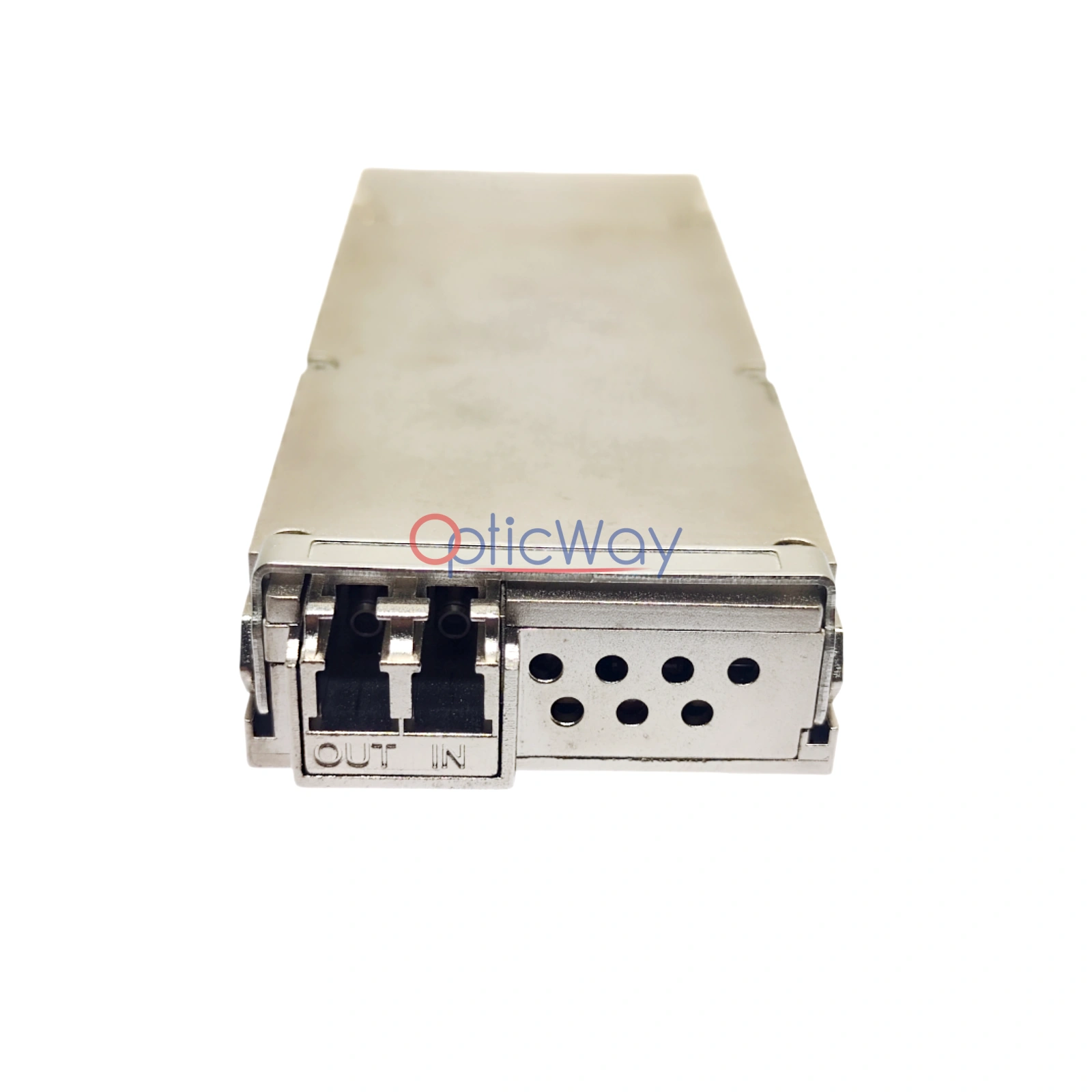 Huawei TNF4C2CFP2A24 200G CFP2 DWDM Transceiver Duplex LC Connector Close-up with IN/OUT Mark