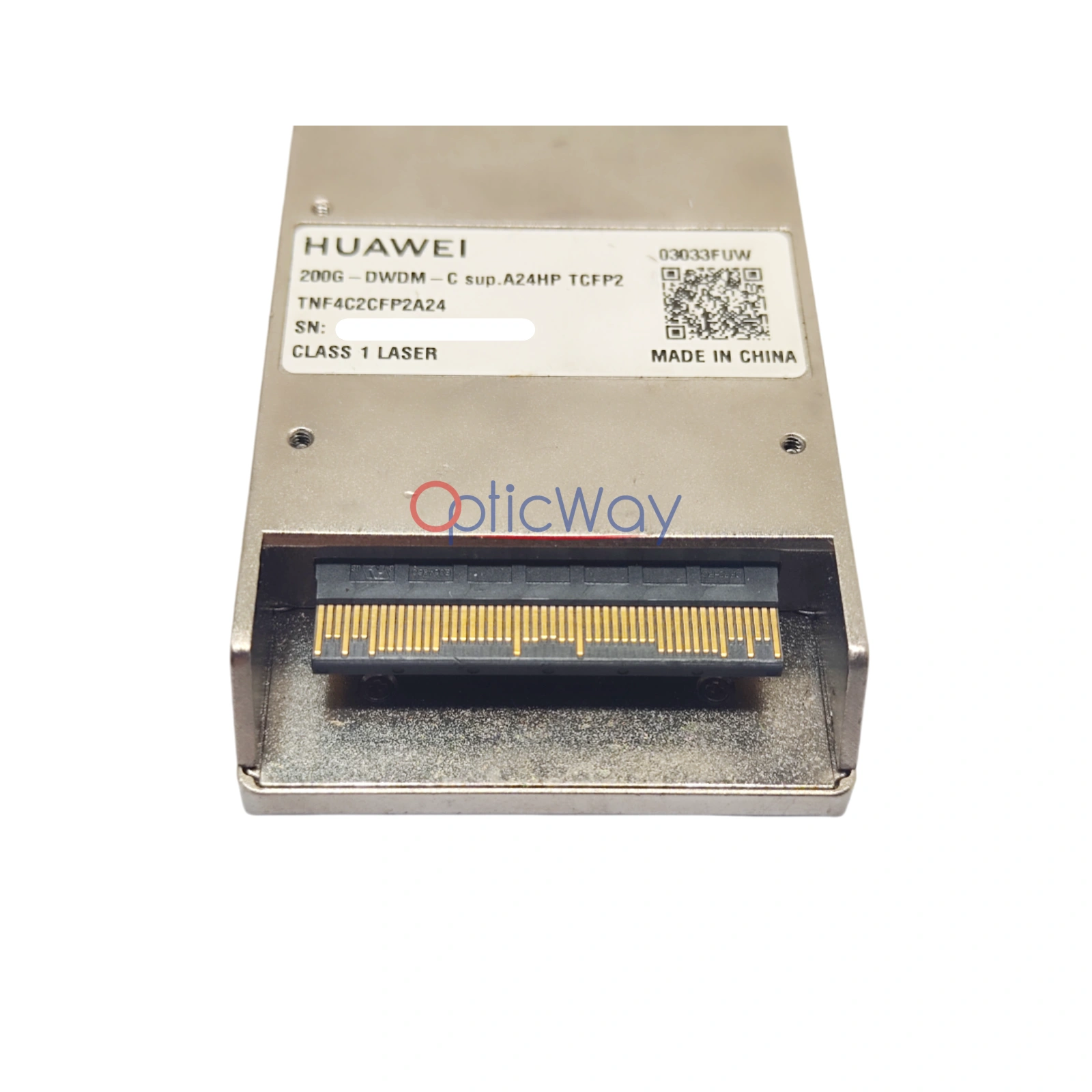Huawei TNF4C2CFP2A24 03033FUW 200G CFP2 DWDM Transceiver Gold Finger End Face Close-up
