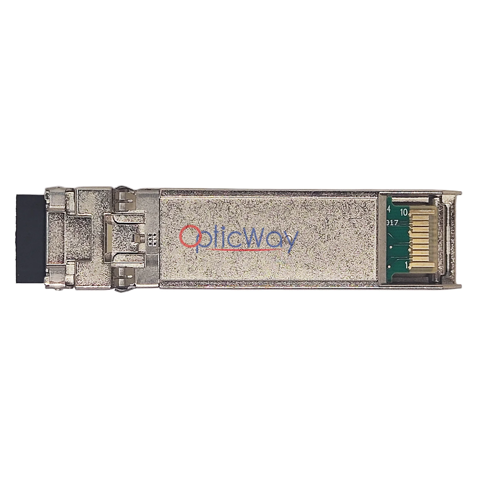 Finisar FTLF8532P4BCV-IB 32G SFP28 Transceiver Gold Finger End Face Close-up