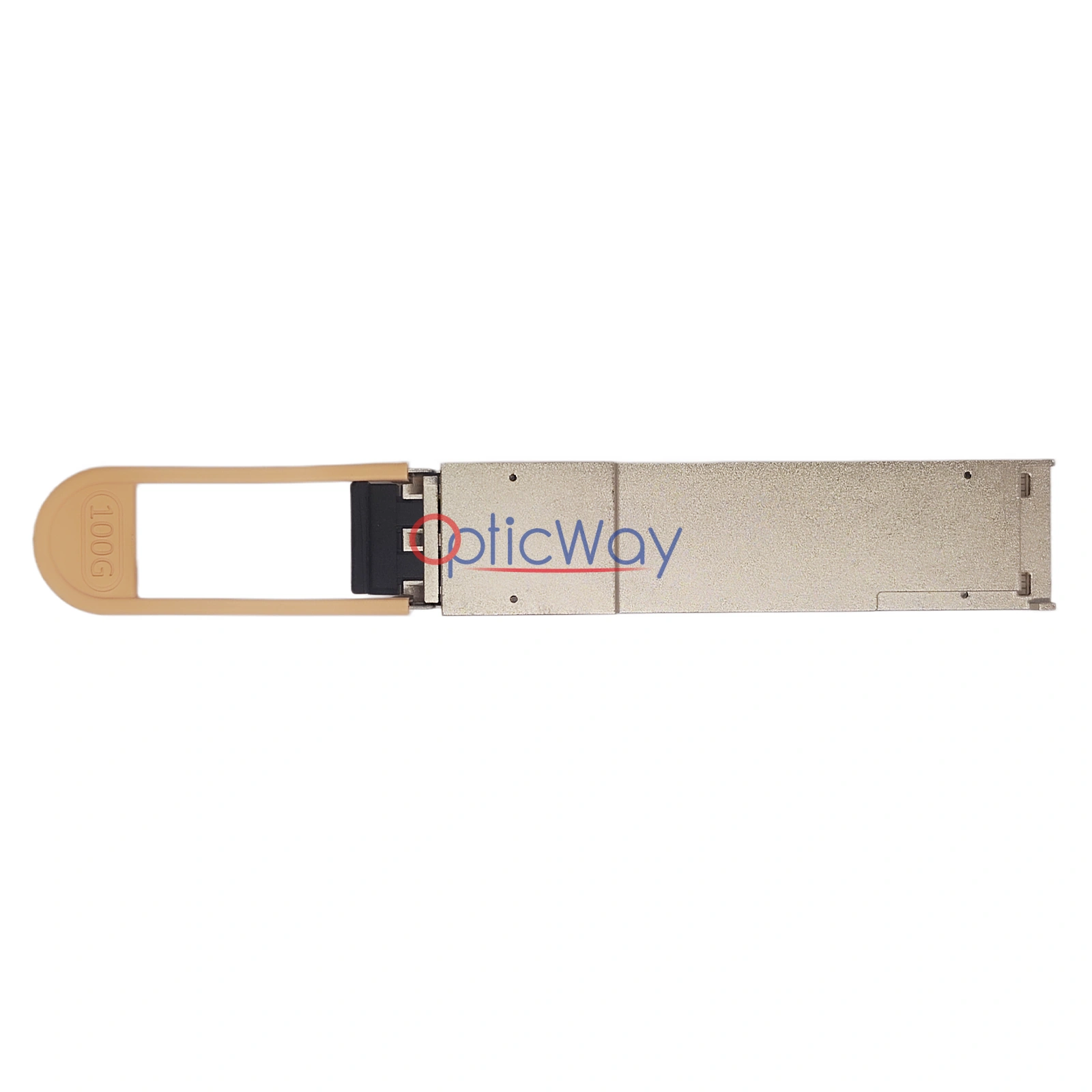HPE 845972-B21 100GBASE-BIDI QSFP28 Transceiver Rear View with Orange Pull Tab