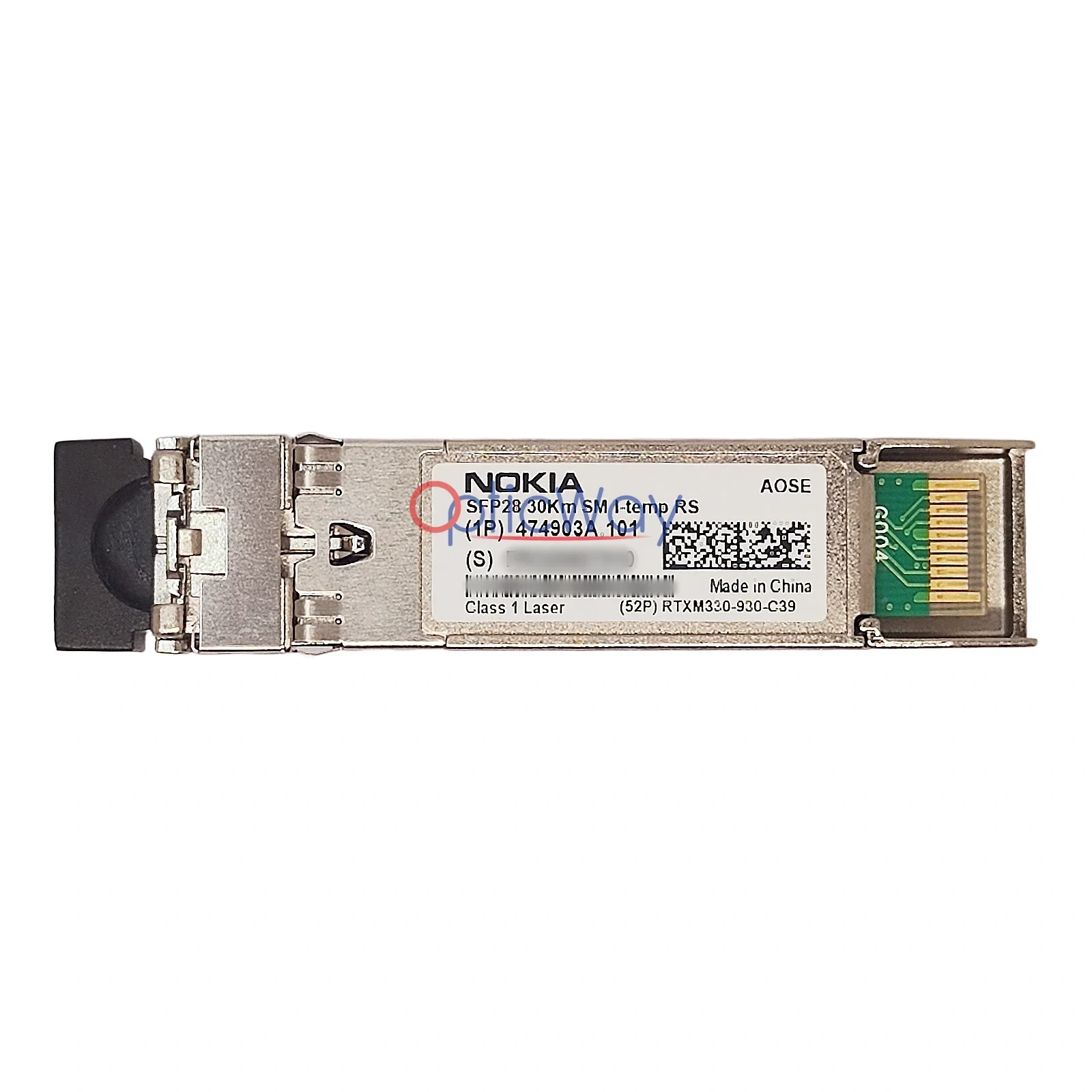 Nokia AOSE 474903A.101 25GBASE-LR SFP28 Transceiver with Full Label (RTXM330-930-C39)