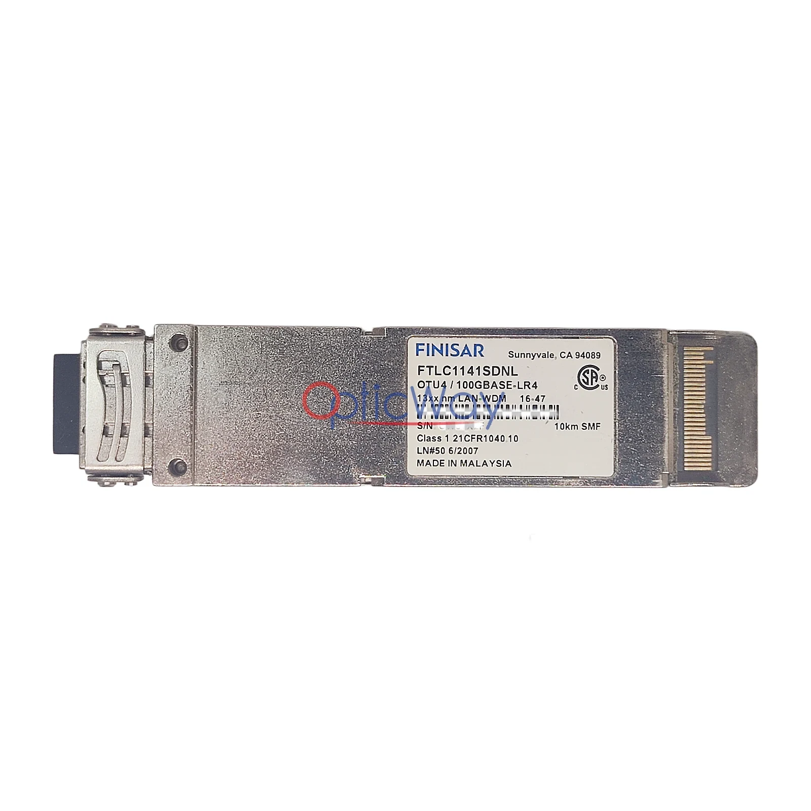 Finisar FTLC1141SDNL 100GBASE-LR4 / OTU4 CF4 Transceiver with Full Label