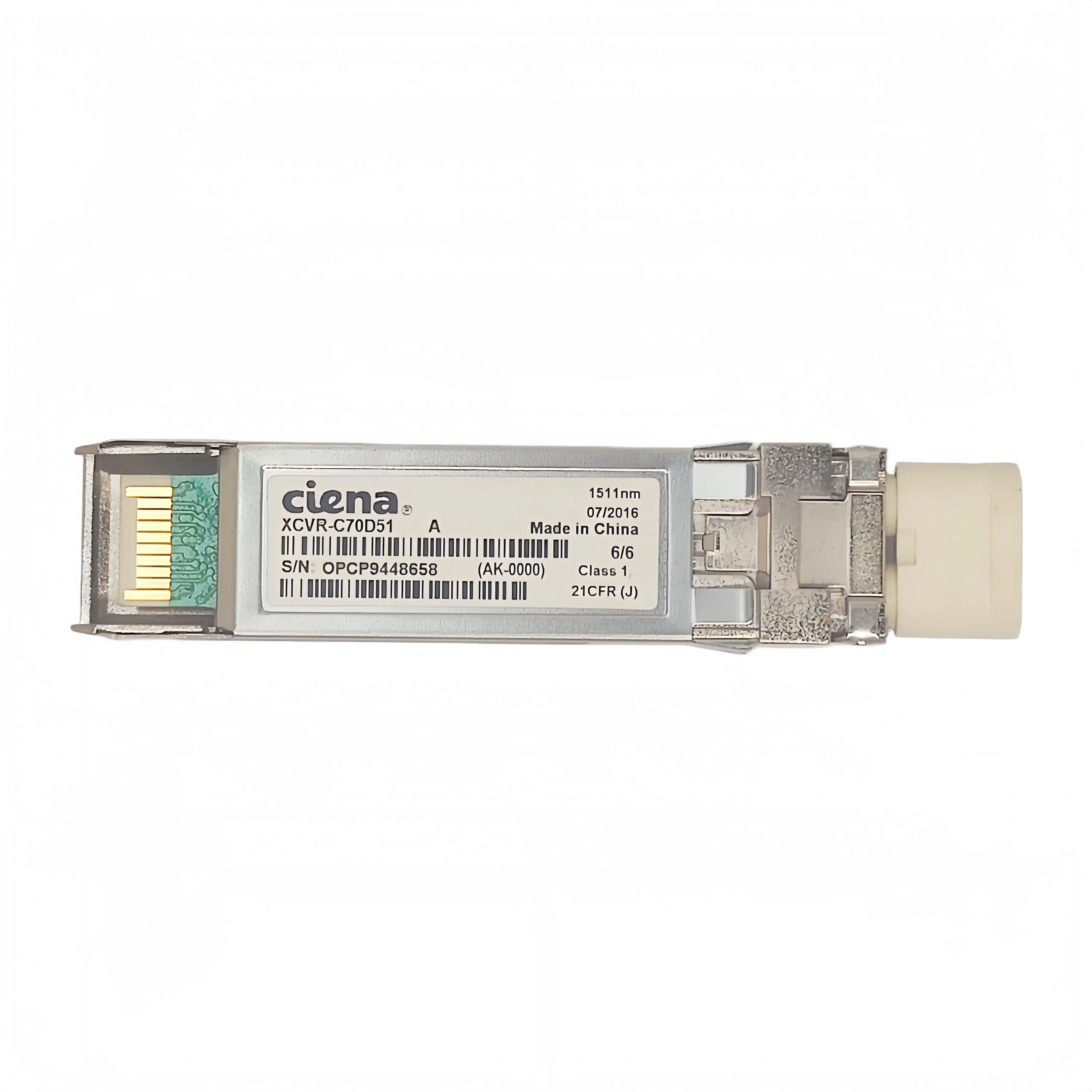 Ciena XCVR-C70D51 10G CWDM SFP+ Transceiver with Full Label and Gold Finger