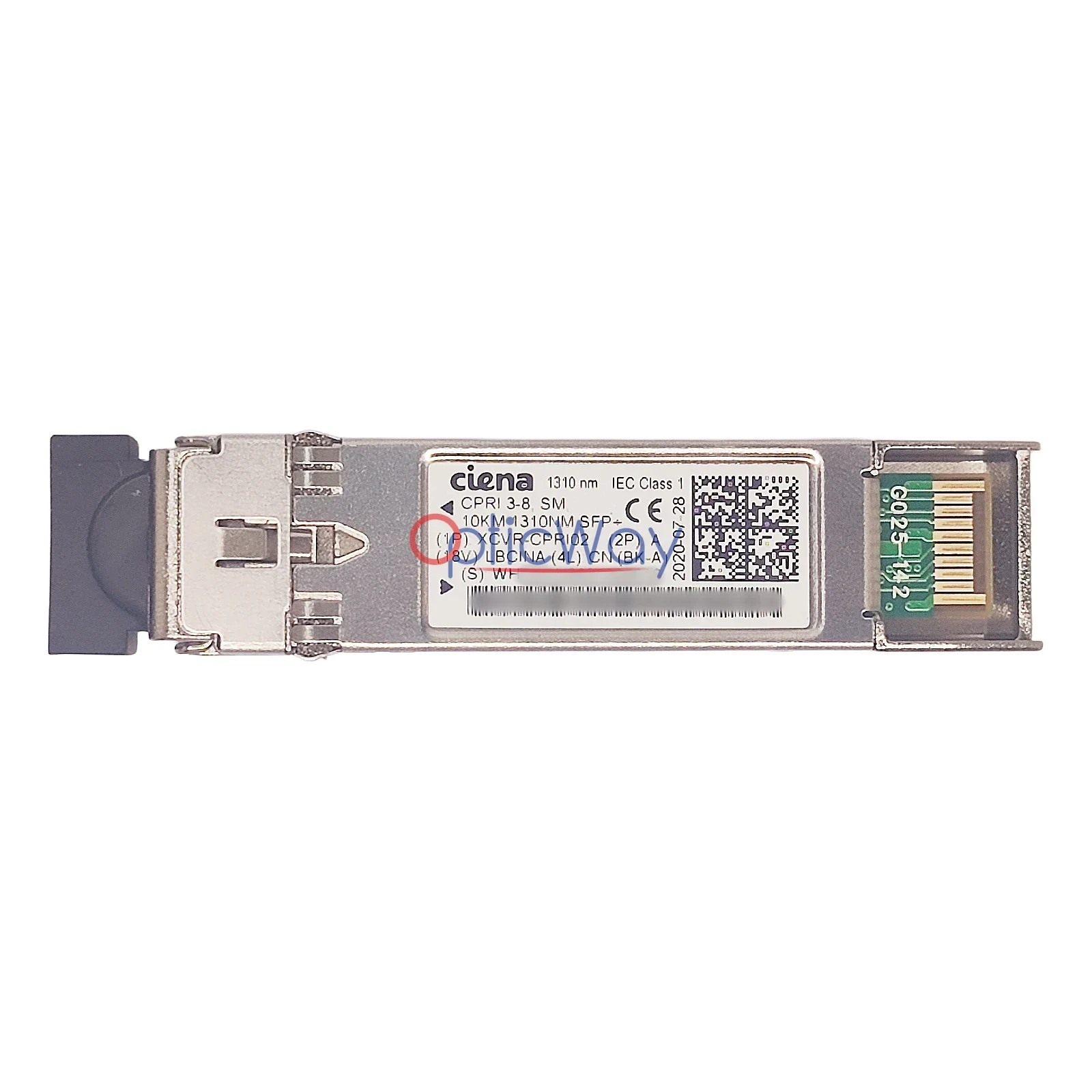 Ciena XCVR-CPRI02 CPRI 3-8 SFP+ Transceiver with Full Label and Gold Finger