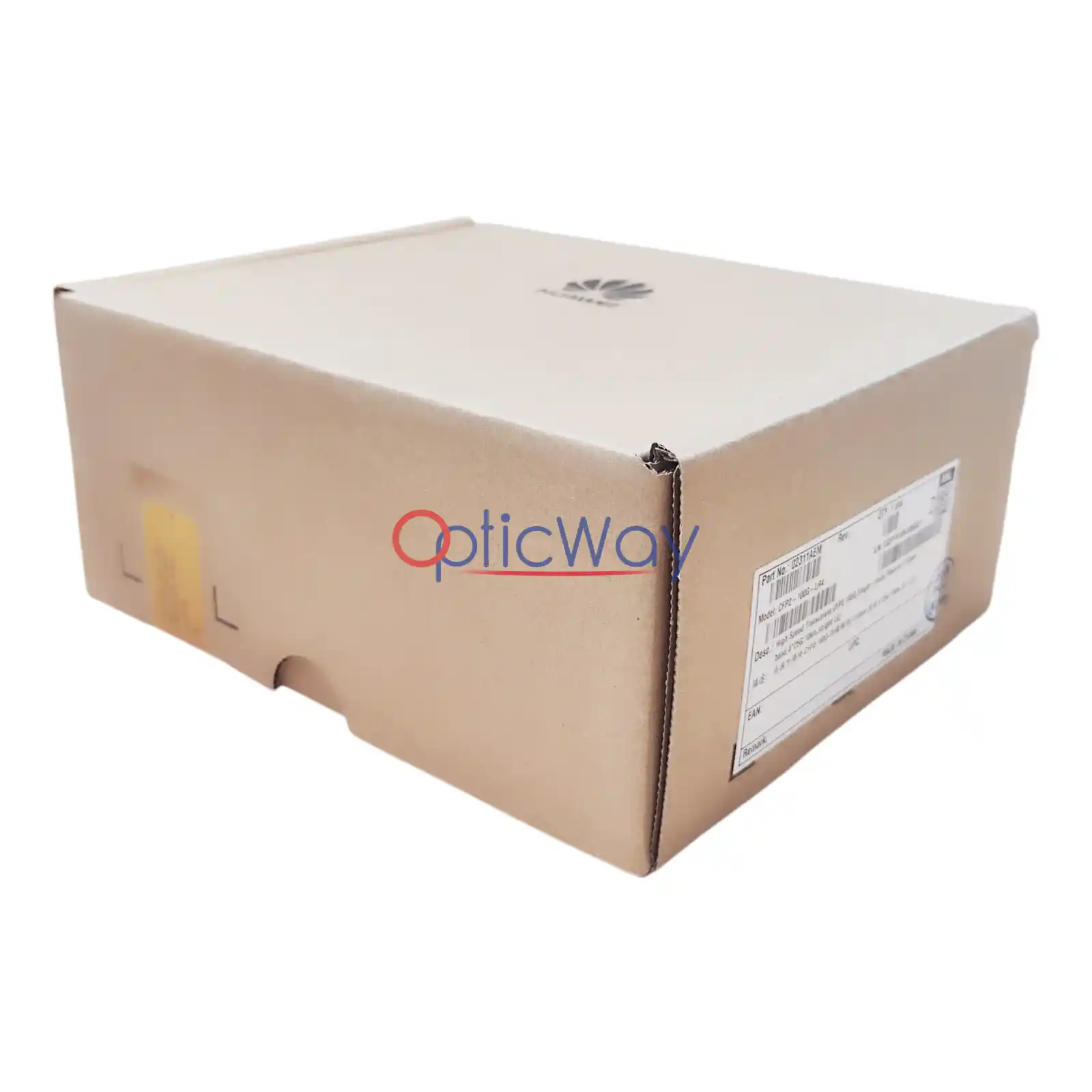 Genuine Huawei CFP2-100G-LR4 02311AEM Original Packaging Box Angled Side View