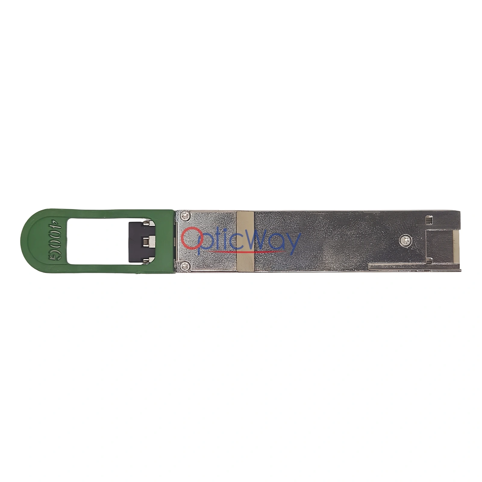 Oracle 8214866 QSFP-DD 400G-FR4 Transceiver Rear View with Green Pull Tab