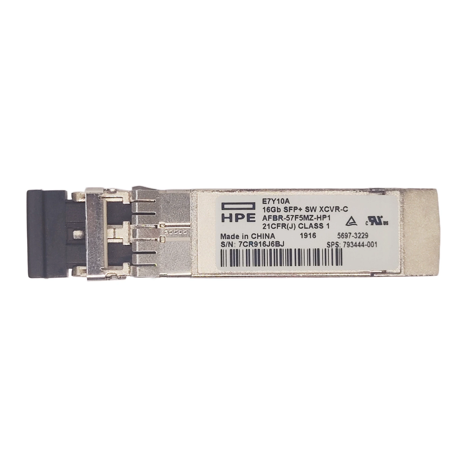 HPE E7Y10A 16Gb SFP+ SW Transceiver with Full Label and LC Connector