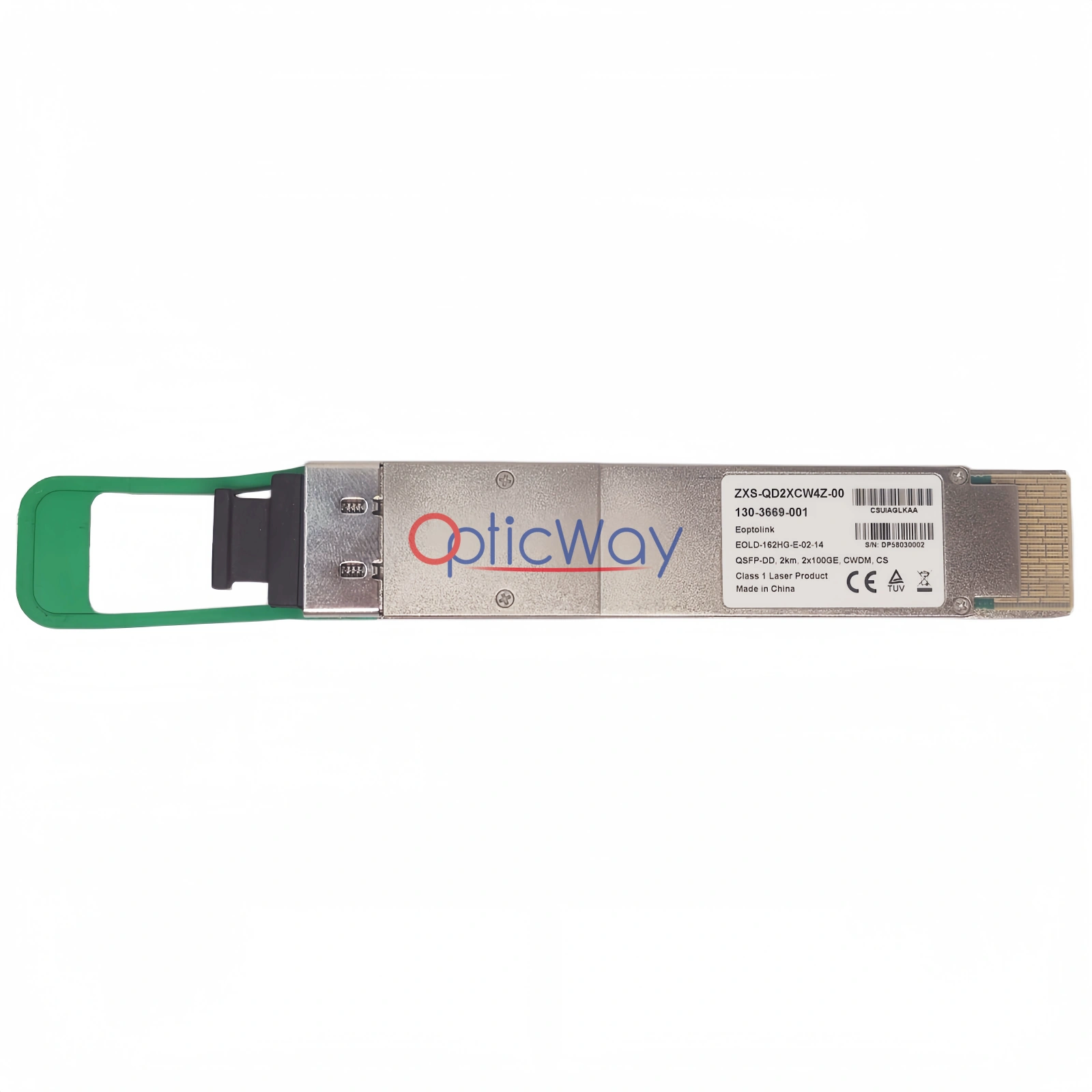 Eoptolink ZXS-QD2XCW4Z-00 200G 2km QSFP-DD Transceiver with Full Label and Gold Finger