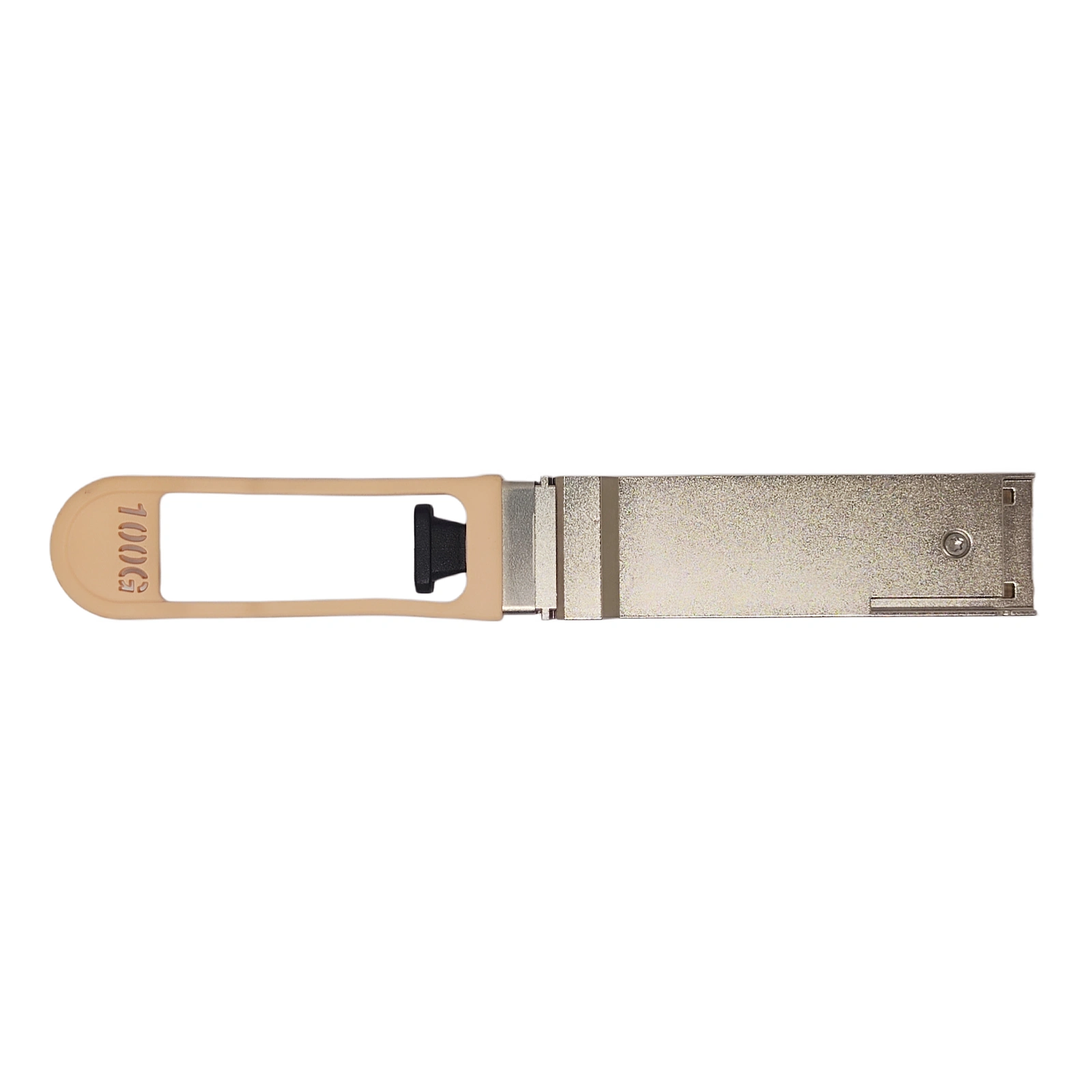 Extreme Networks FTLC9551REPM-EX 100G QSFP28 SR4 Transceiver Rear View with Pull Tab