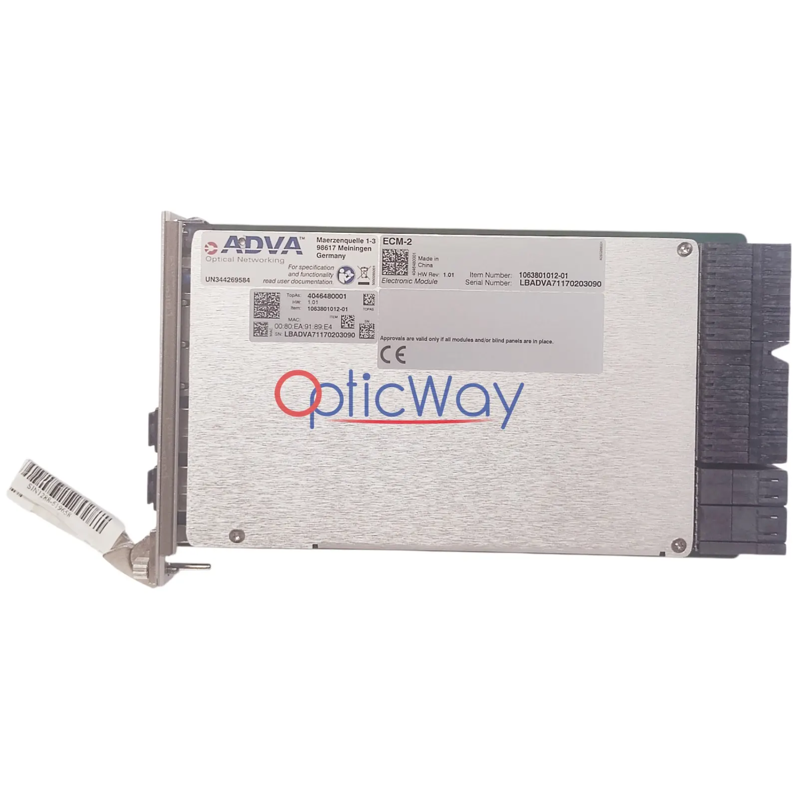 ADVA ECM-2 Electronic Control Module 1063801012-01 for FSP 3000 Front View