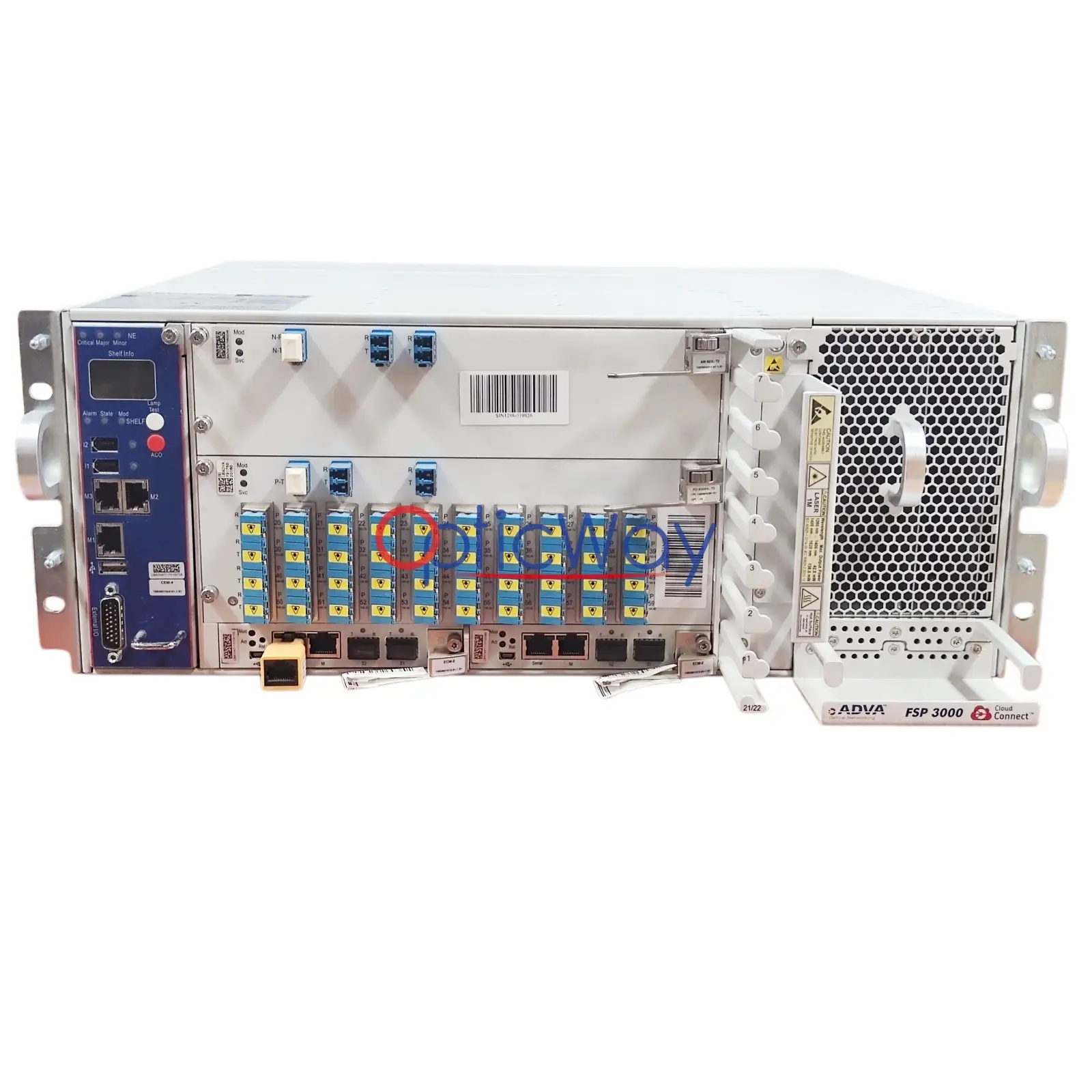 ADVA FSP 3000 C-4R Cloud Connect DWDM OTN Optical Transport Platform Front View
