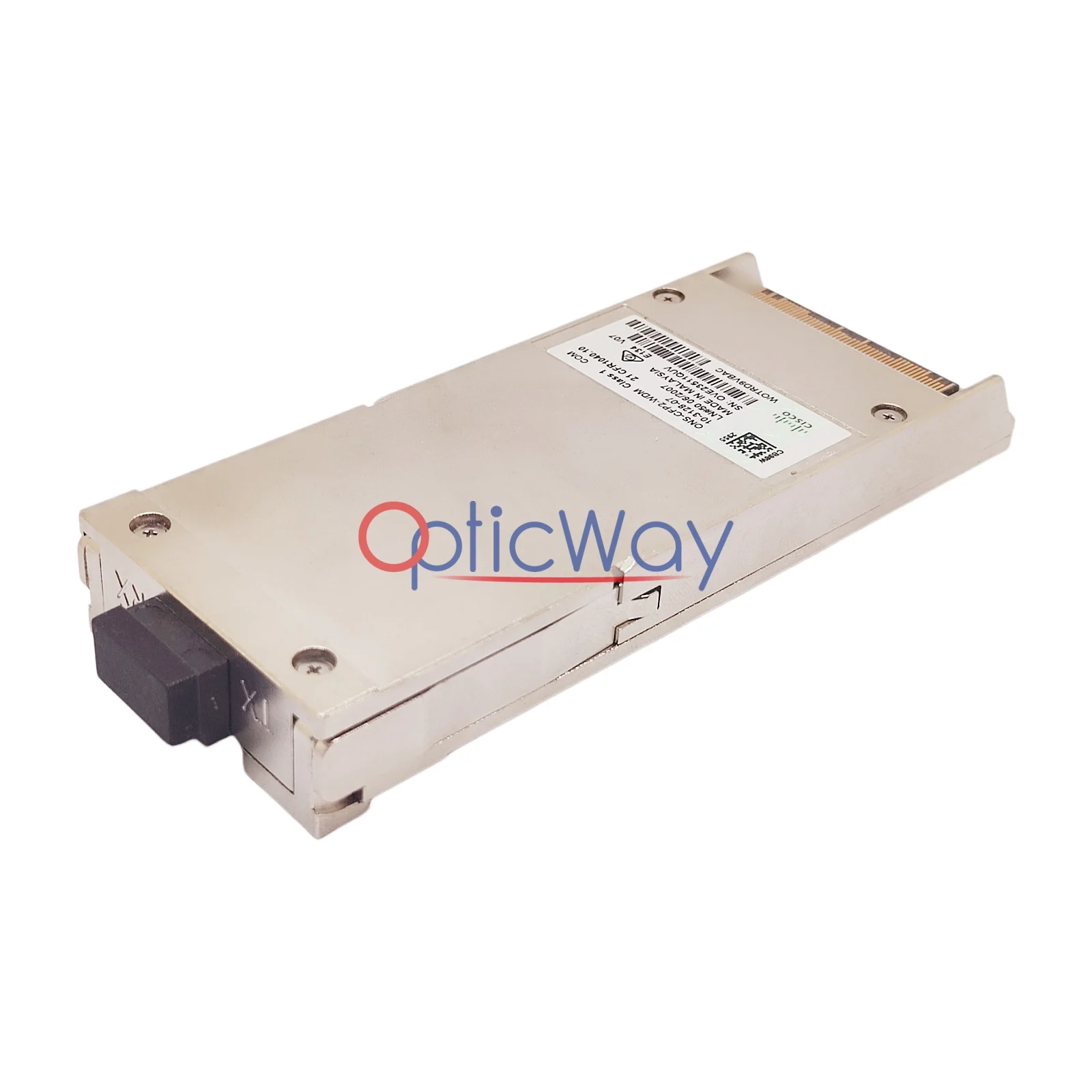 Cisco ONS-CFP2-WDM CFP2 Transceiver Side Front View with LC Connector