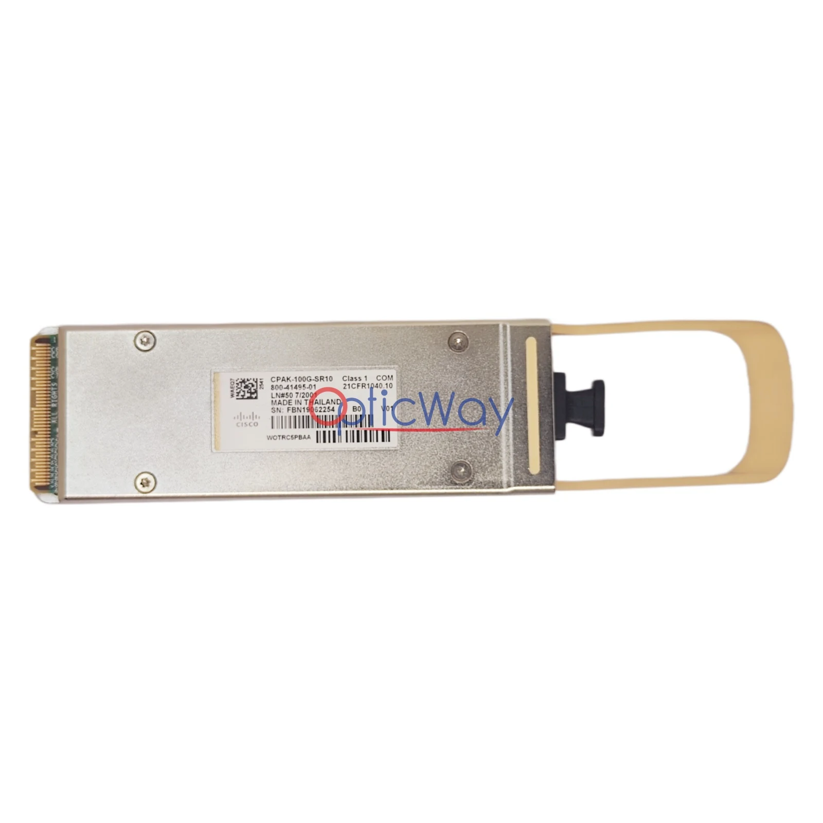 Cisco CPAK-100G-SR10 100GBASE-SR10 Transceiver with Full Label