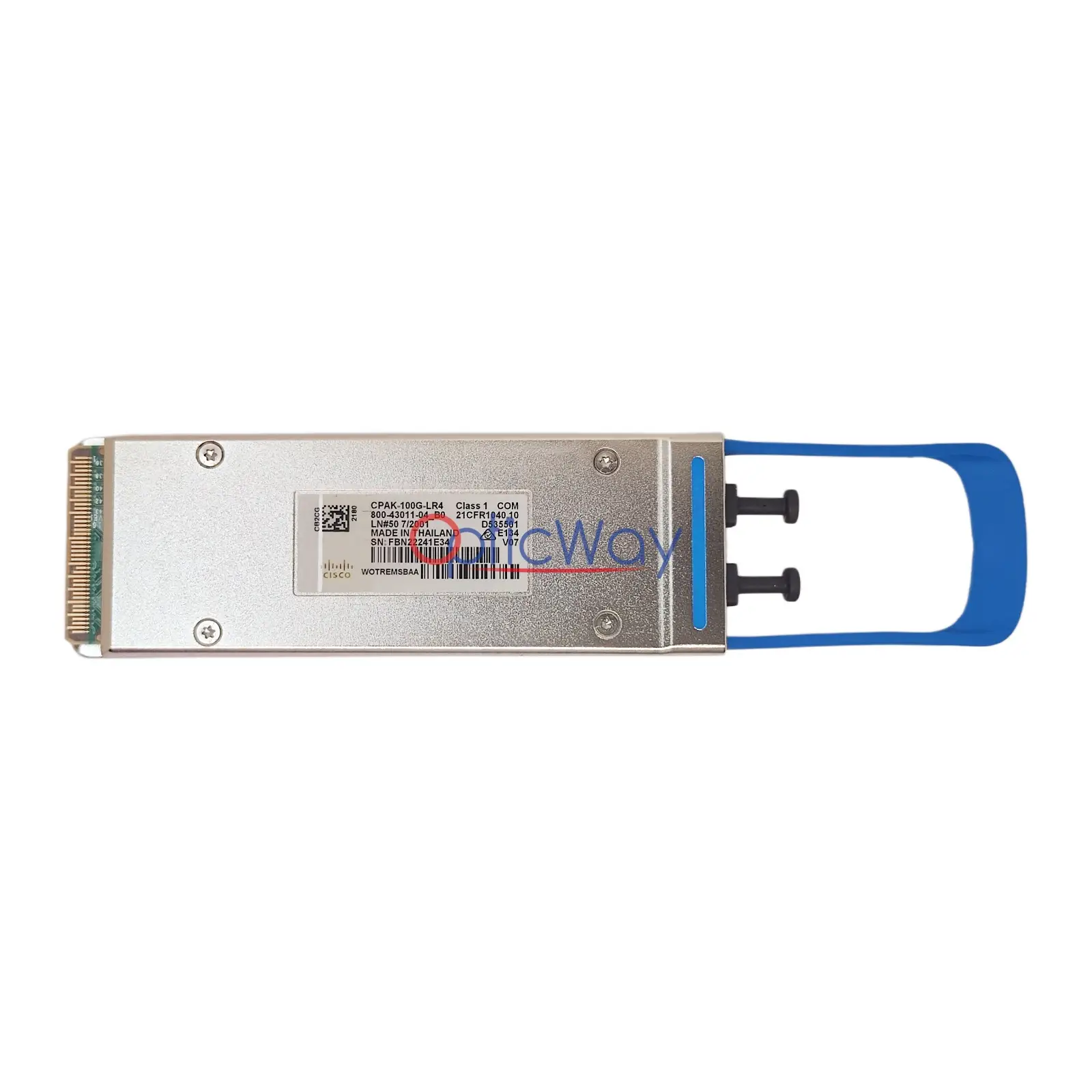 Cisco CPAK-100G-LR4 100GBASE-LR4 Transceiver with Green Hologram Label