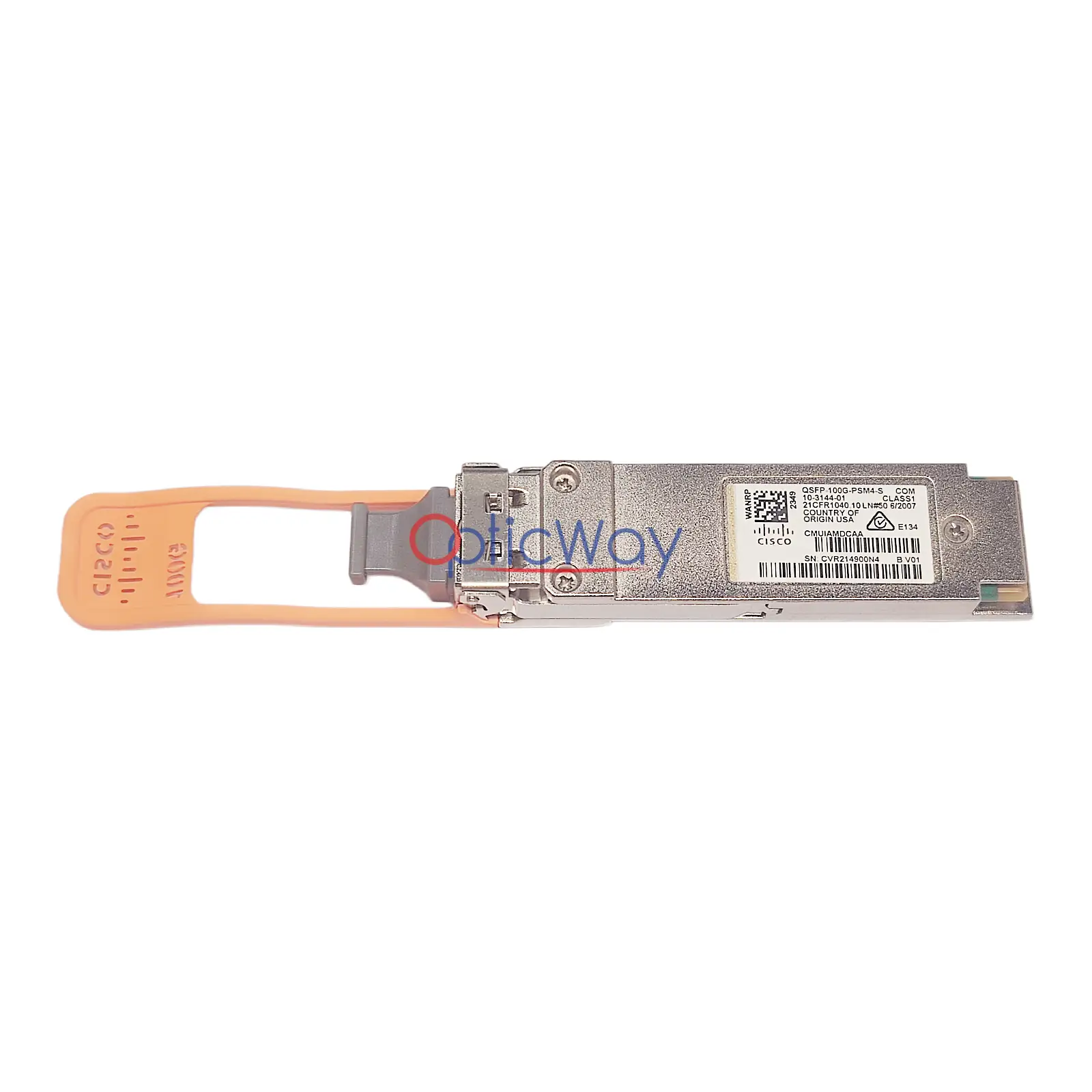 Cisco QSFP-100G-PSM4-S 100G QSFP28 Transceiver Full Label View