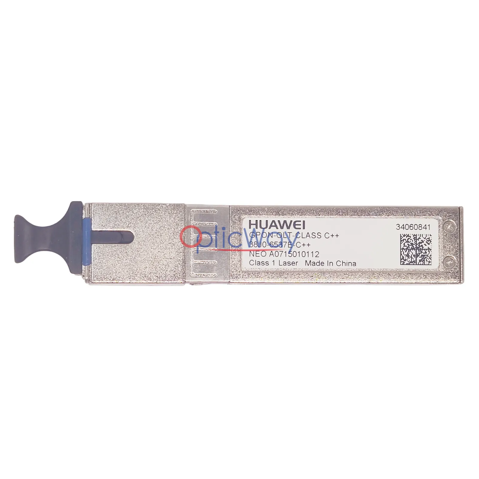 Genuine Huawei 34060841 GPON OLT Class C++ SFP 38J0-6537E-C++ Full Front Label View