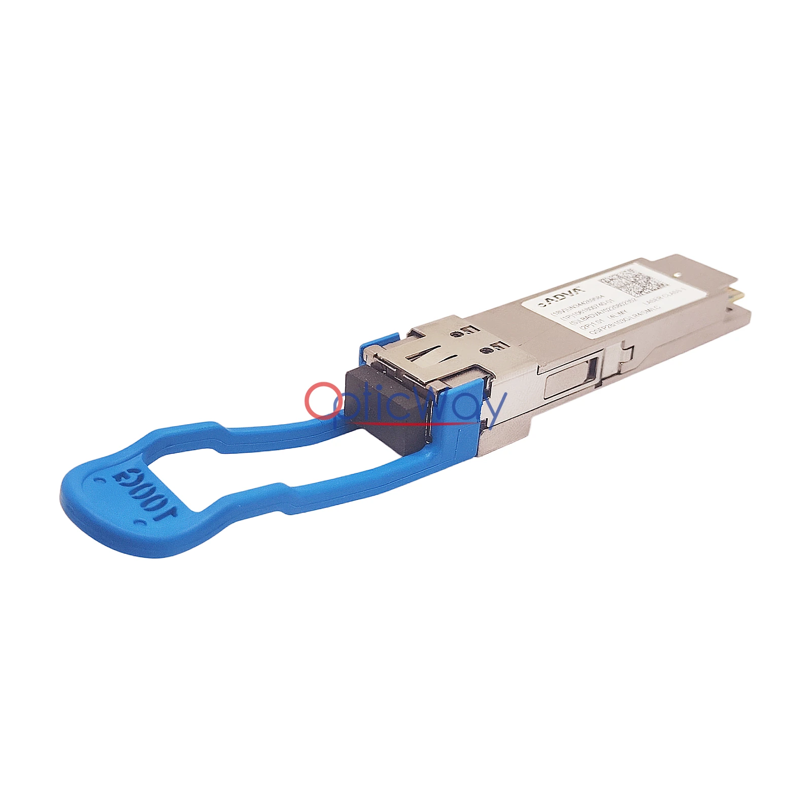 ADVA 1061800740-01 QSFP28 LR4 Transceiver LC Connector Side Front