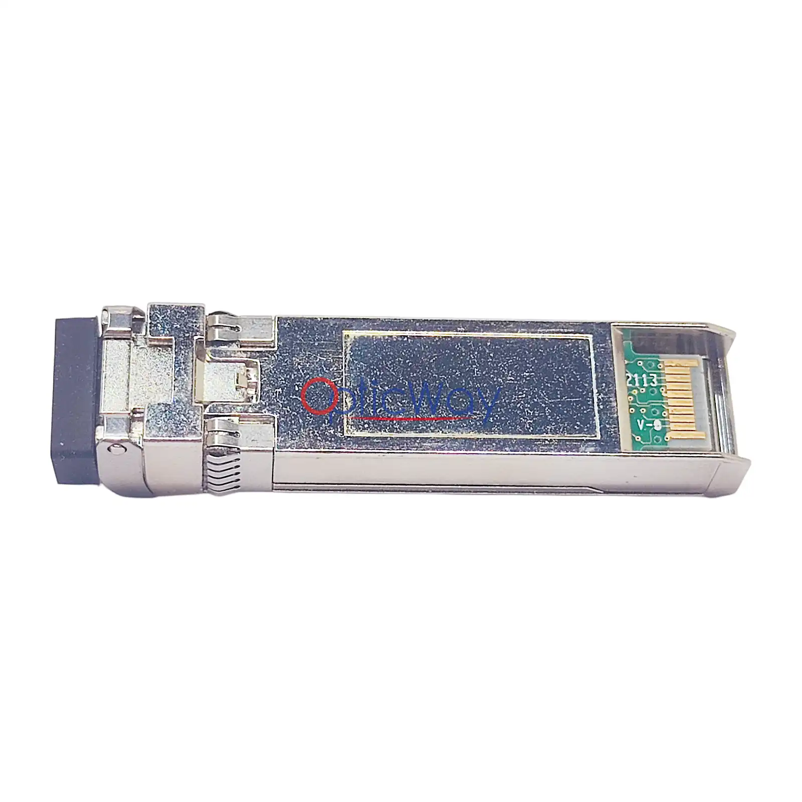 Juniper 740‑031980 SFP+ 10GBASE‑SR transceiver FTLX8571D3BNL‑J1 back and gold finger view