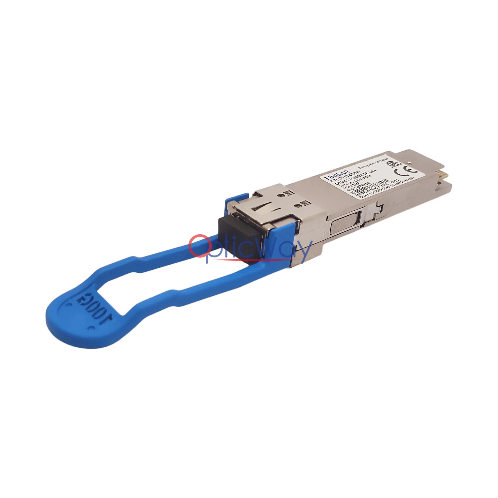 Finisar FTLC1154SDPL 100G LR4 Transceiver Side Rear LC Connector View