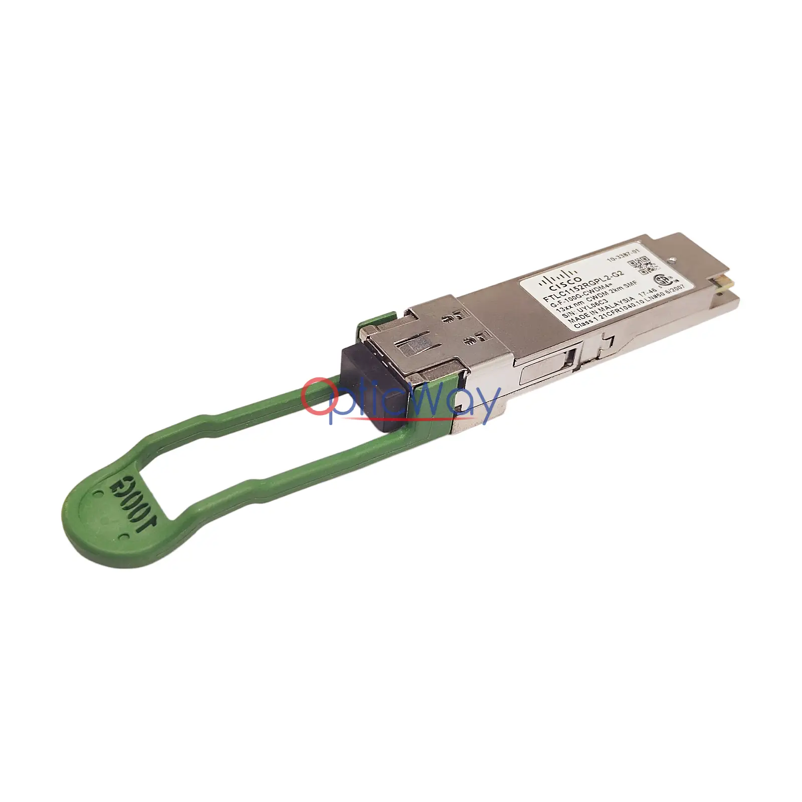 Cisco QSFP-100G-CWDM4-S Duplex LC Connector Side View 10-3387-01