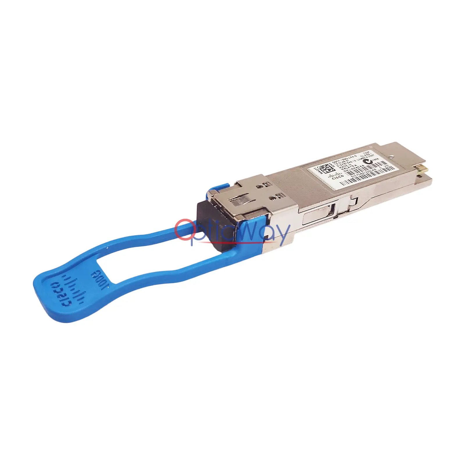 Cisco QSFP-100G-LR4-S Duplex LC Connector Side Front View