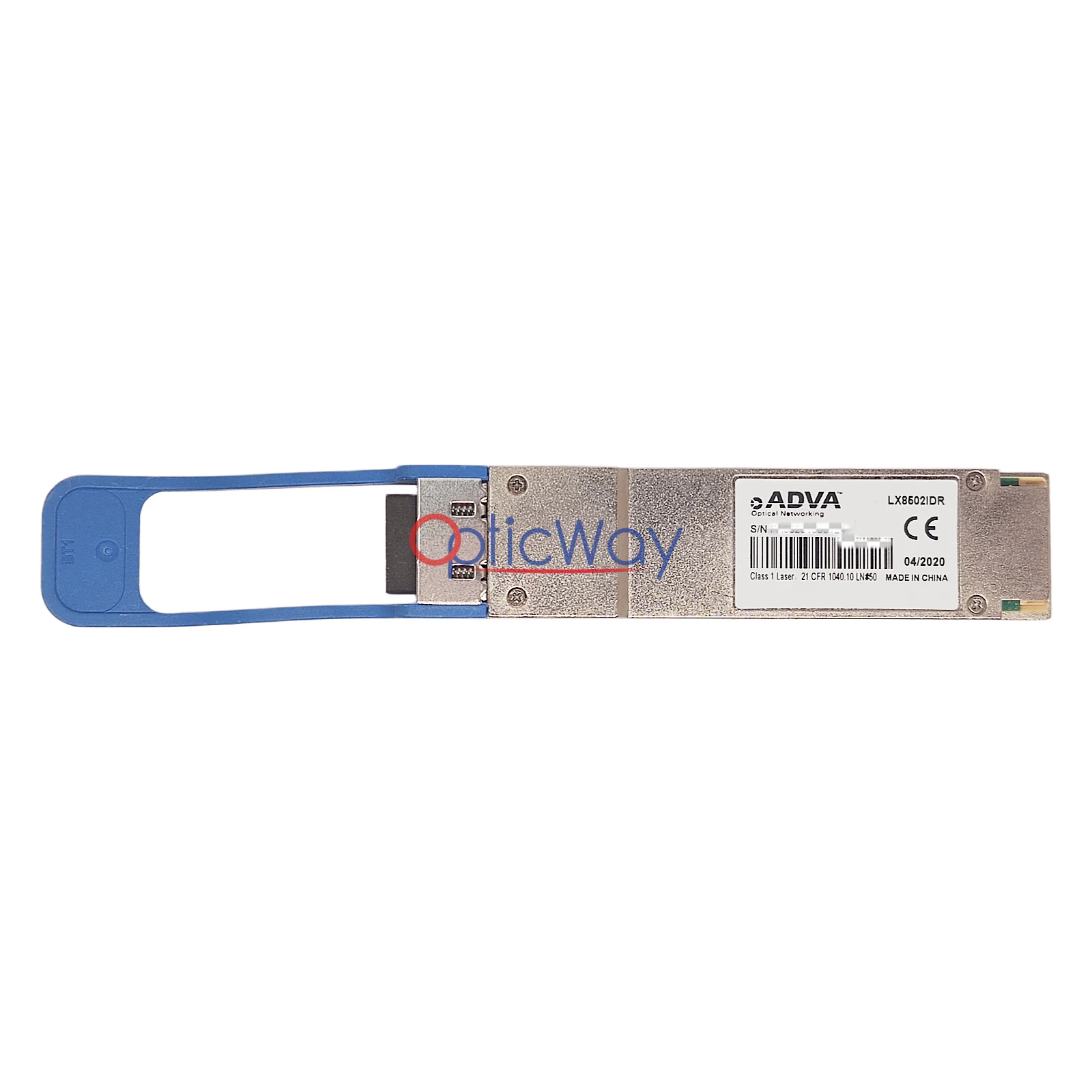 ADVA LX8502IDR 100G QSFP28 LR4 Transceiver with Full Label and Gold Finger