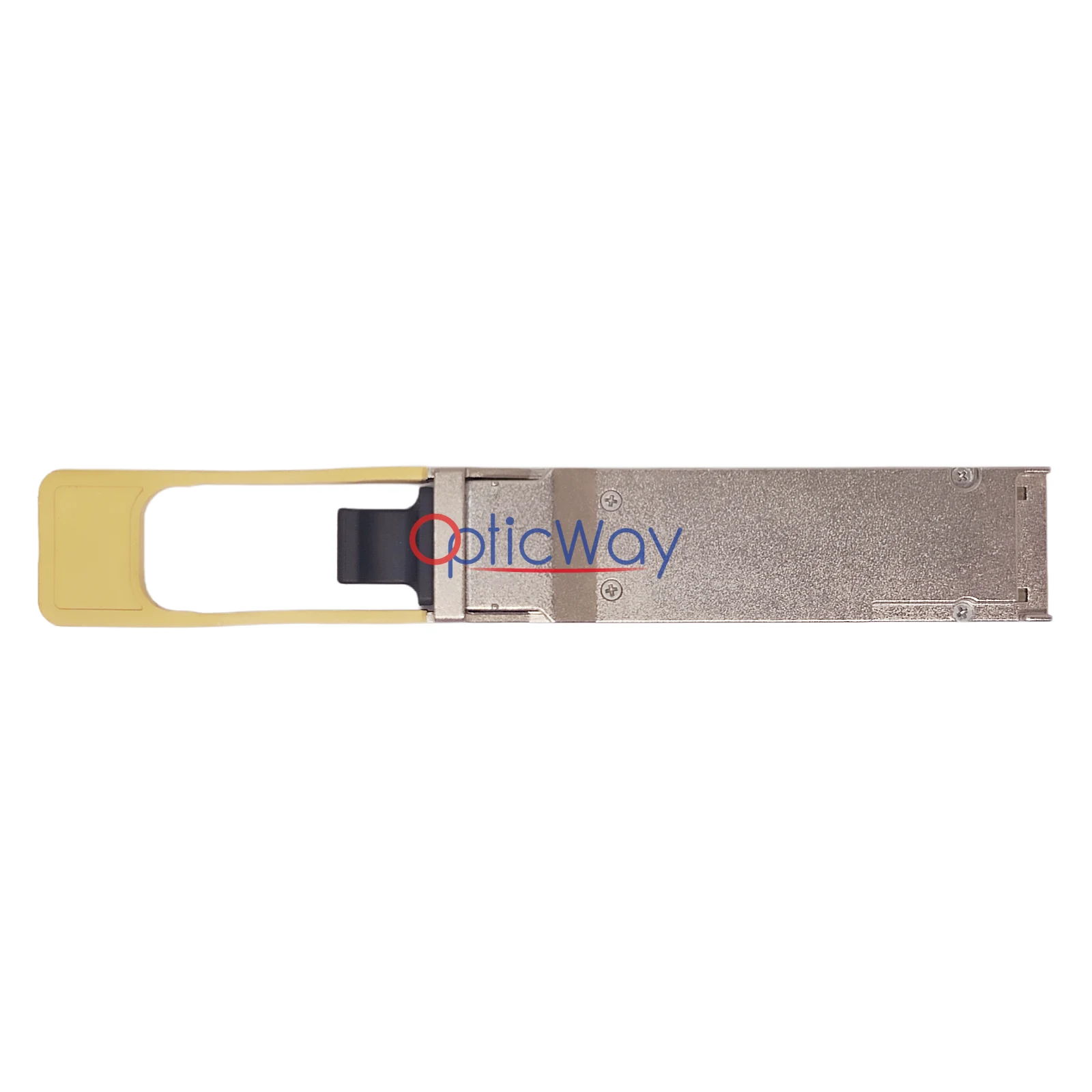 ADVA LTA8531-PE1-AD QSFP28 100G Transceiver Rear View with Yellow Pull Tab