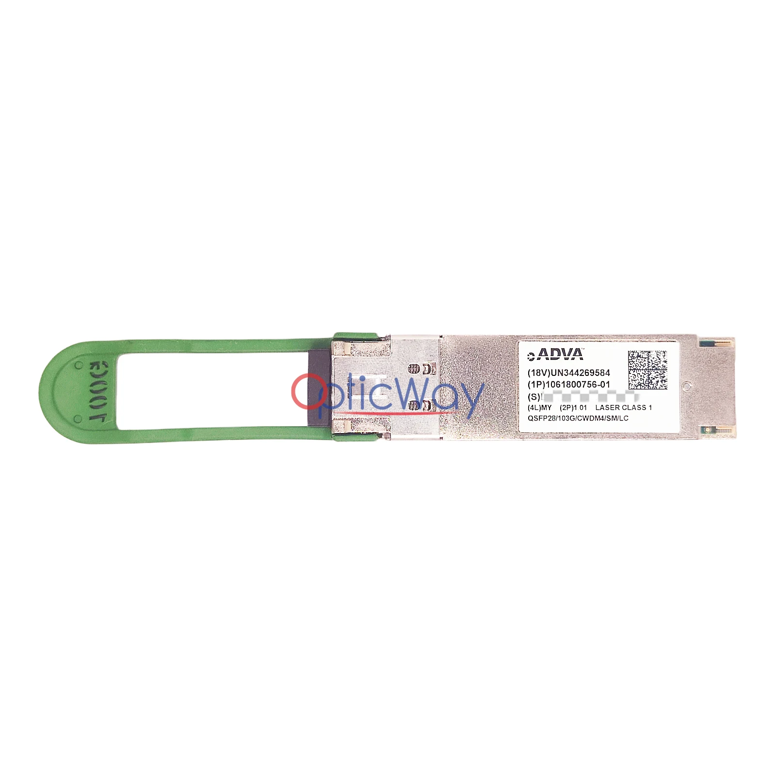 ADVA 1061800756-01 103G QSFP28 CWDM4 Transceiver with Full Label